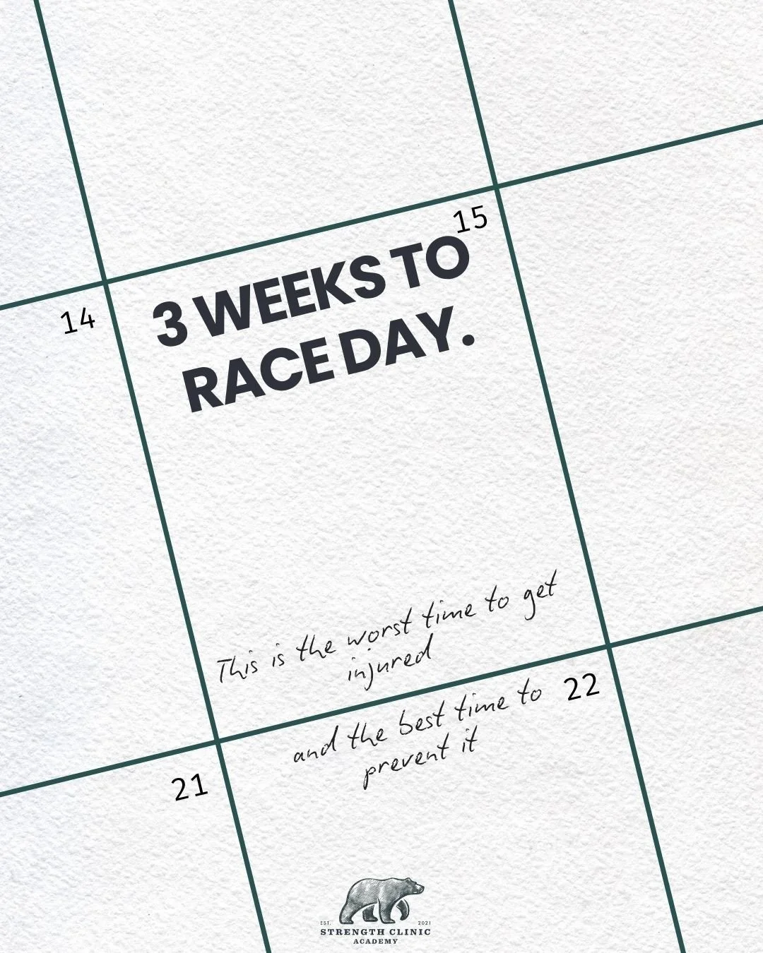 2-3 weeks out from T100 or Sundown Marathon and your body is carrying the most load it has all season.⁠
⁠
This is exactly when injuries happen.⁠
Not because you trained too hard. Because there were gaps you didn't know about.⁠
⁠
Here are 3 exercises 