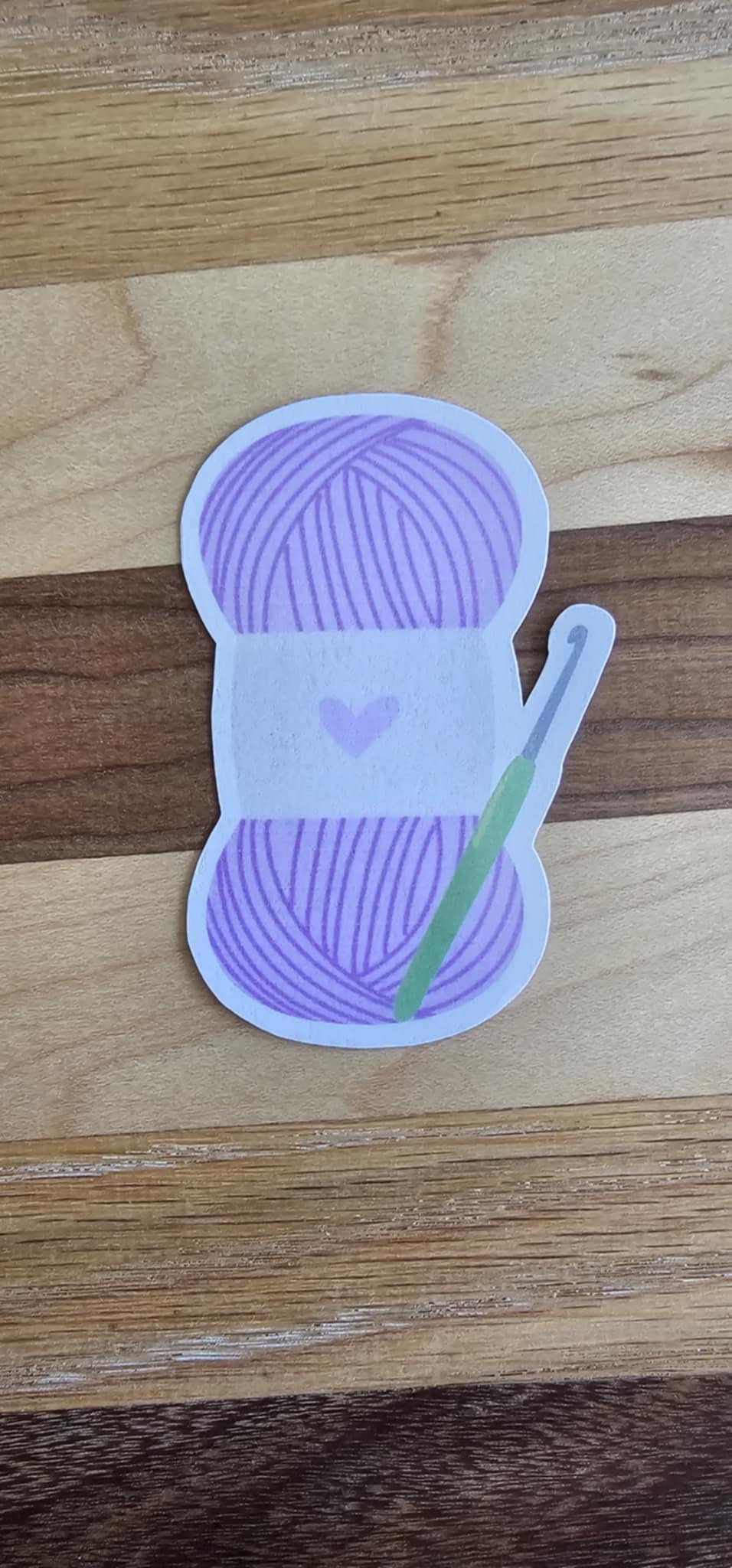 Purple Yarn Sticker