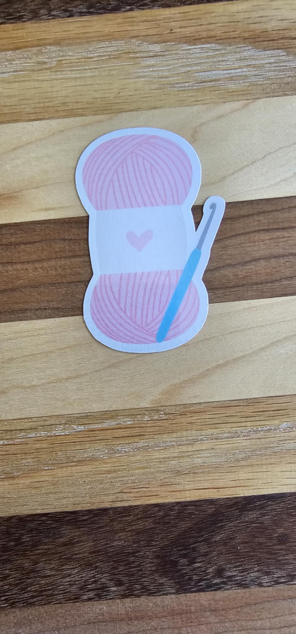 Pink Yarn Sticker