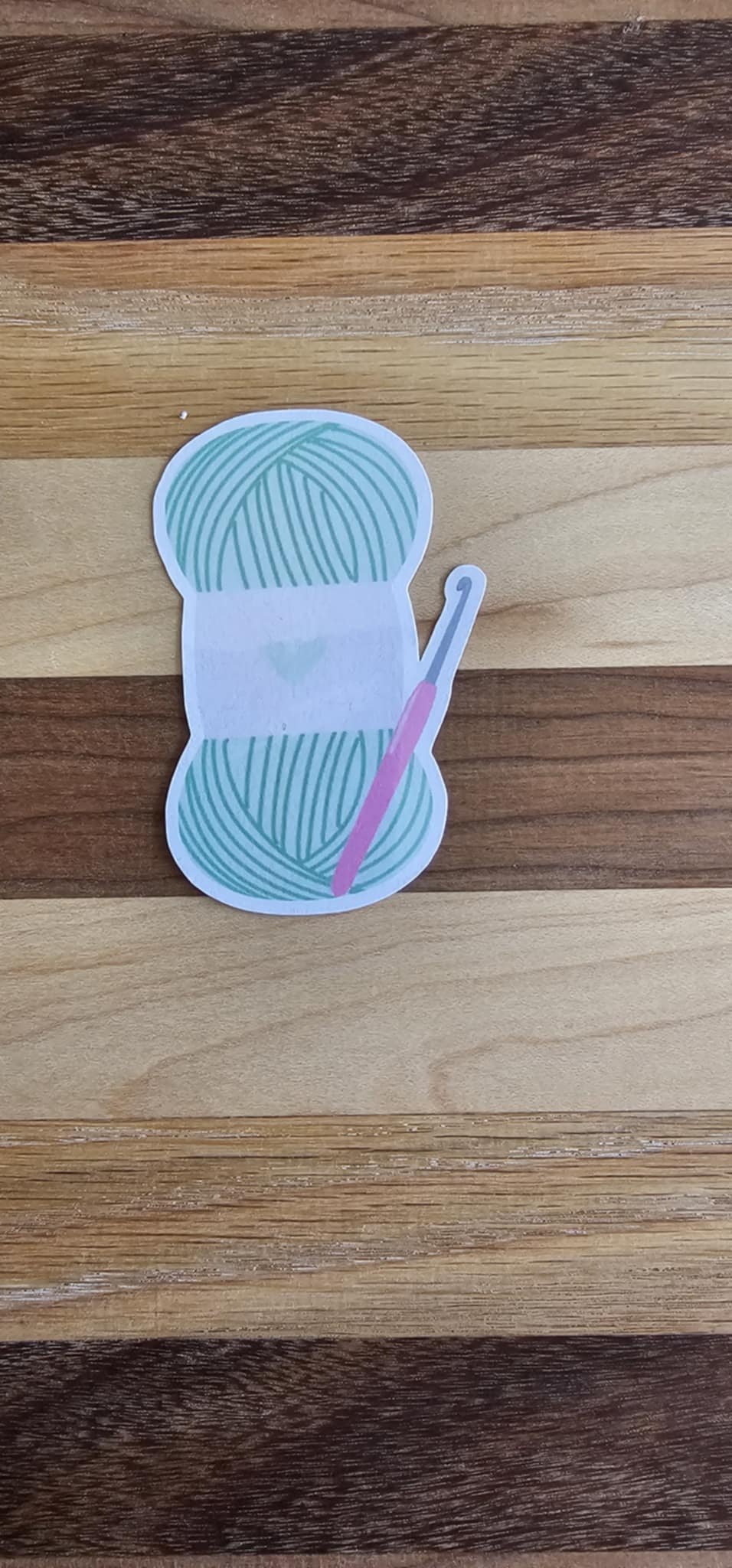 Blue Yarn Sticker