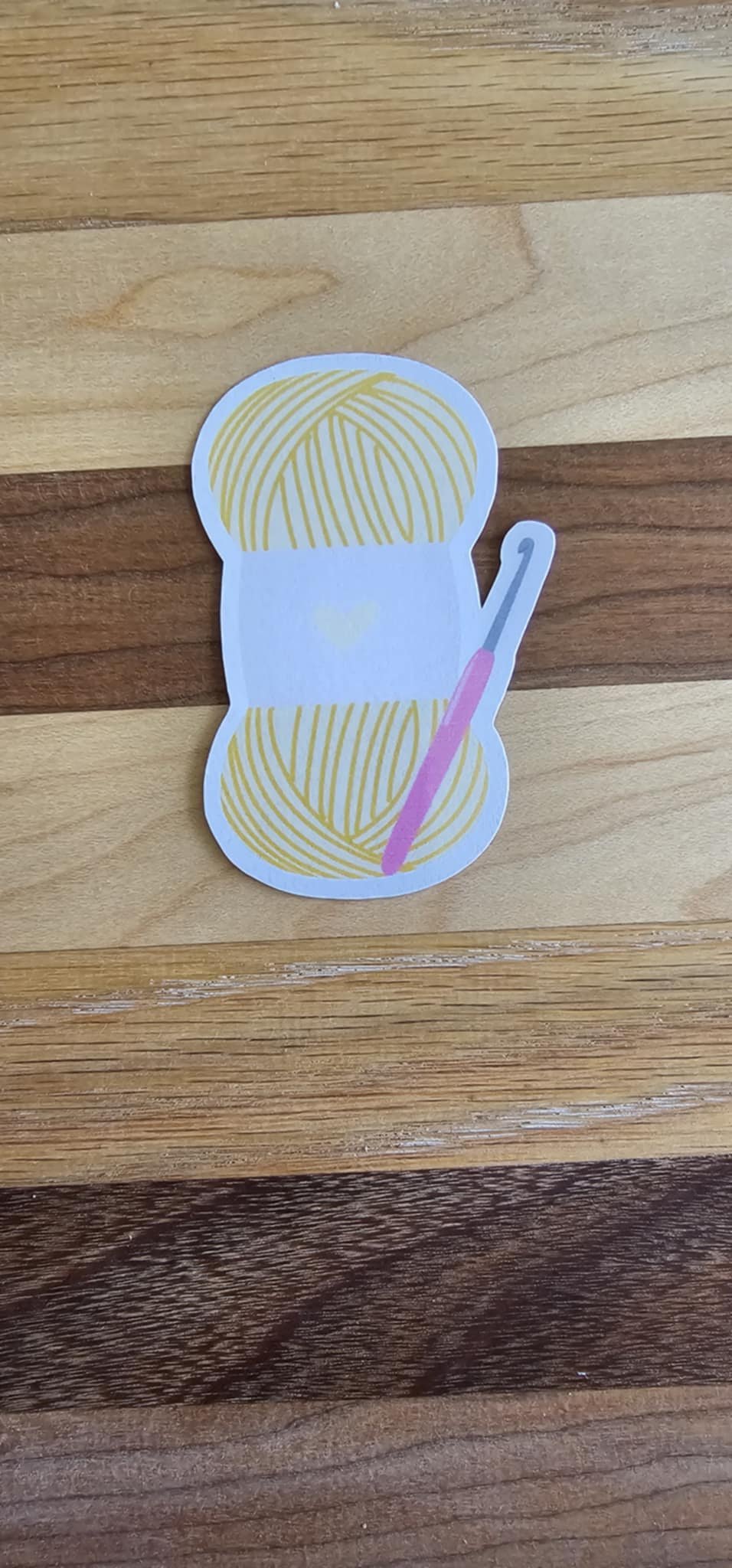 Yellow Yarn Sticker