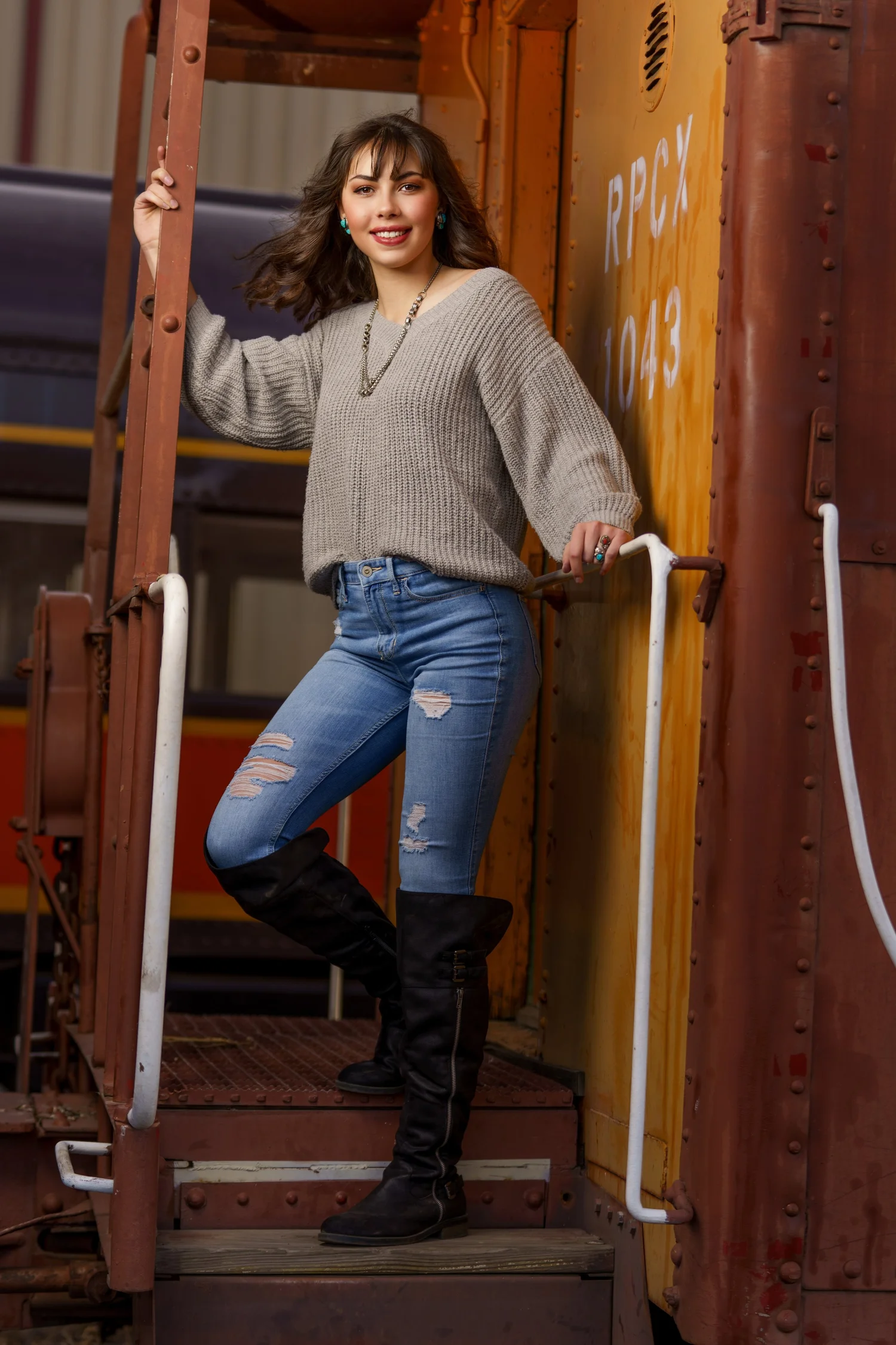 High school senior portrait Alamosa CO