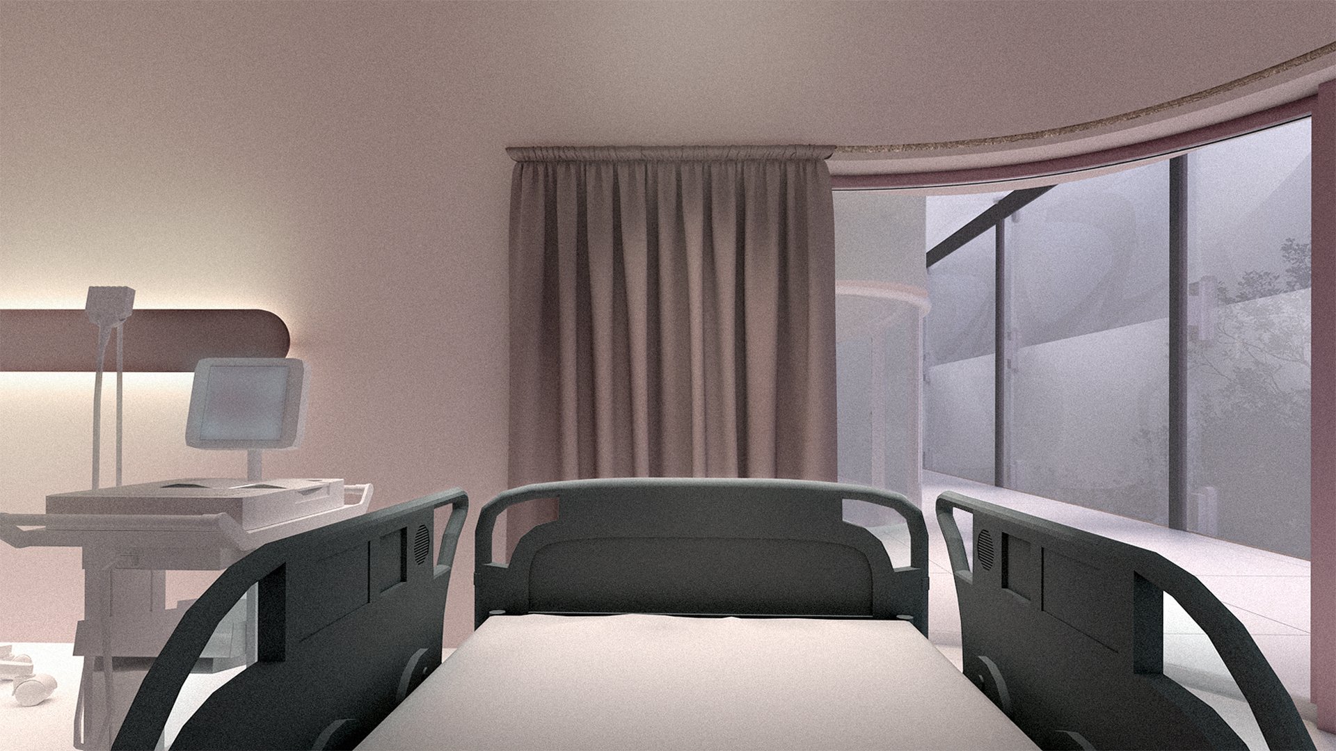 Interior Render - Inpatient Unit