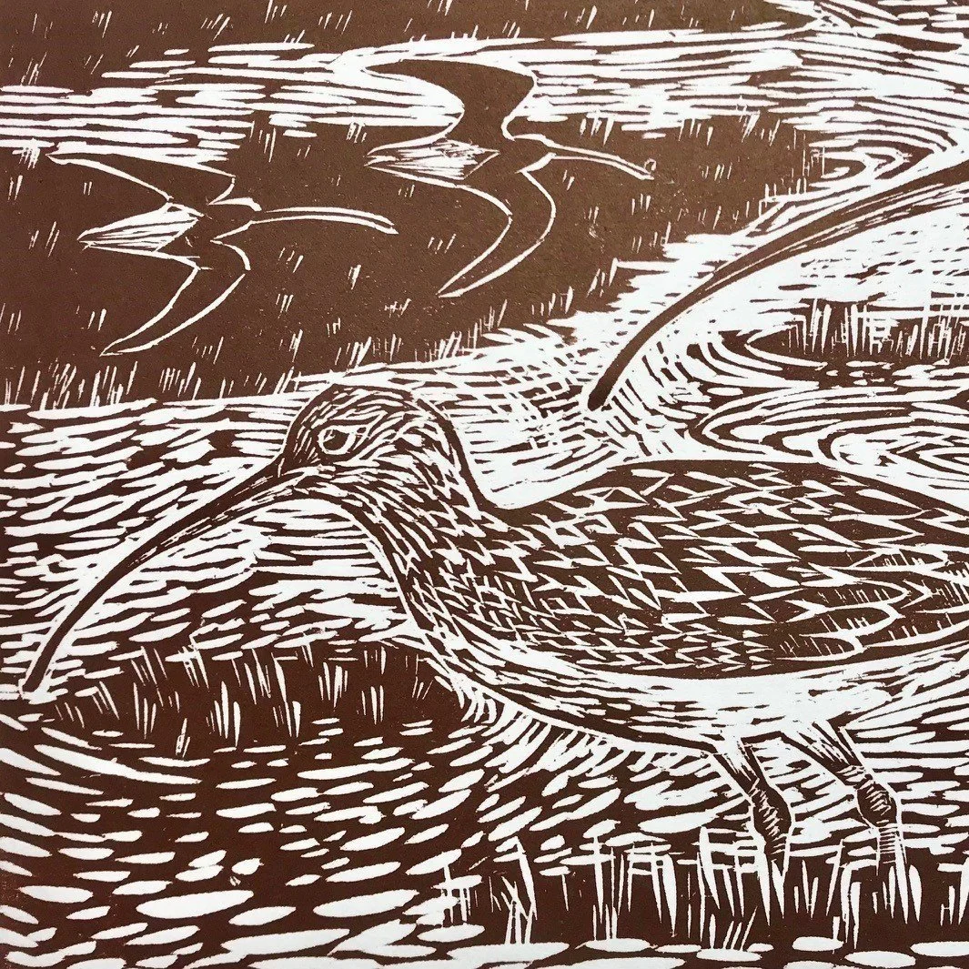 The Curlews Call_ Woodcut Print.jpg