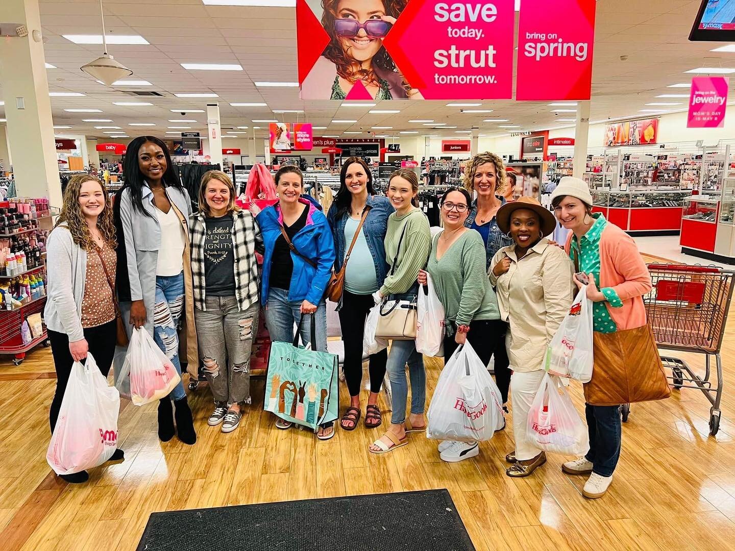 Today One family church ladies enjoyed an amazing evening out! They celebrated Ashley Bragg the mom to be, and enjoyed some dinner and shopping! #churchplanting #womensgathering