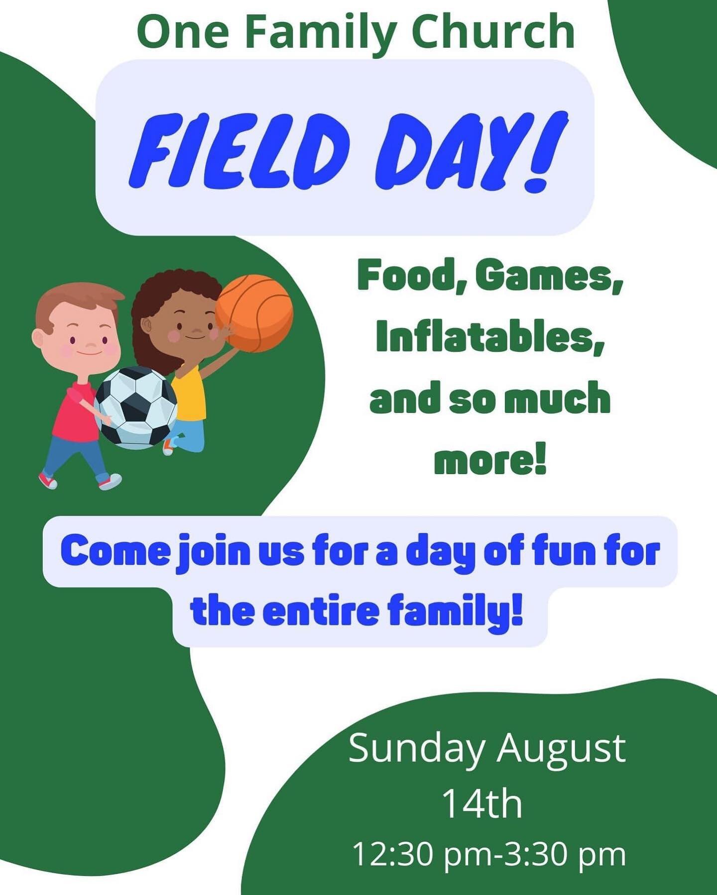Get ready for Field Day!! Mark your calendars and invite a friend! #churchplanting