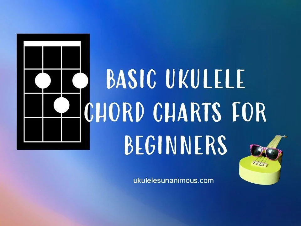 Basic ukulele chord charts for beginners.