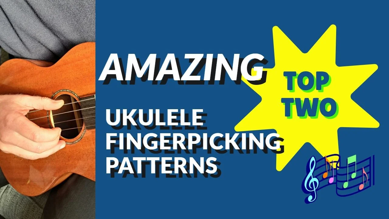 How to play the top two ukulele fingerpicking patterns.