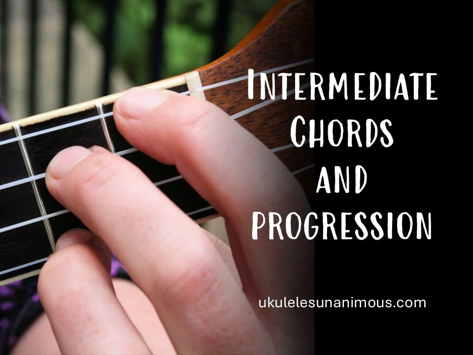 Ukulele - Intermediate chords and progression.