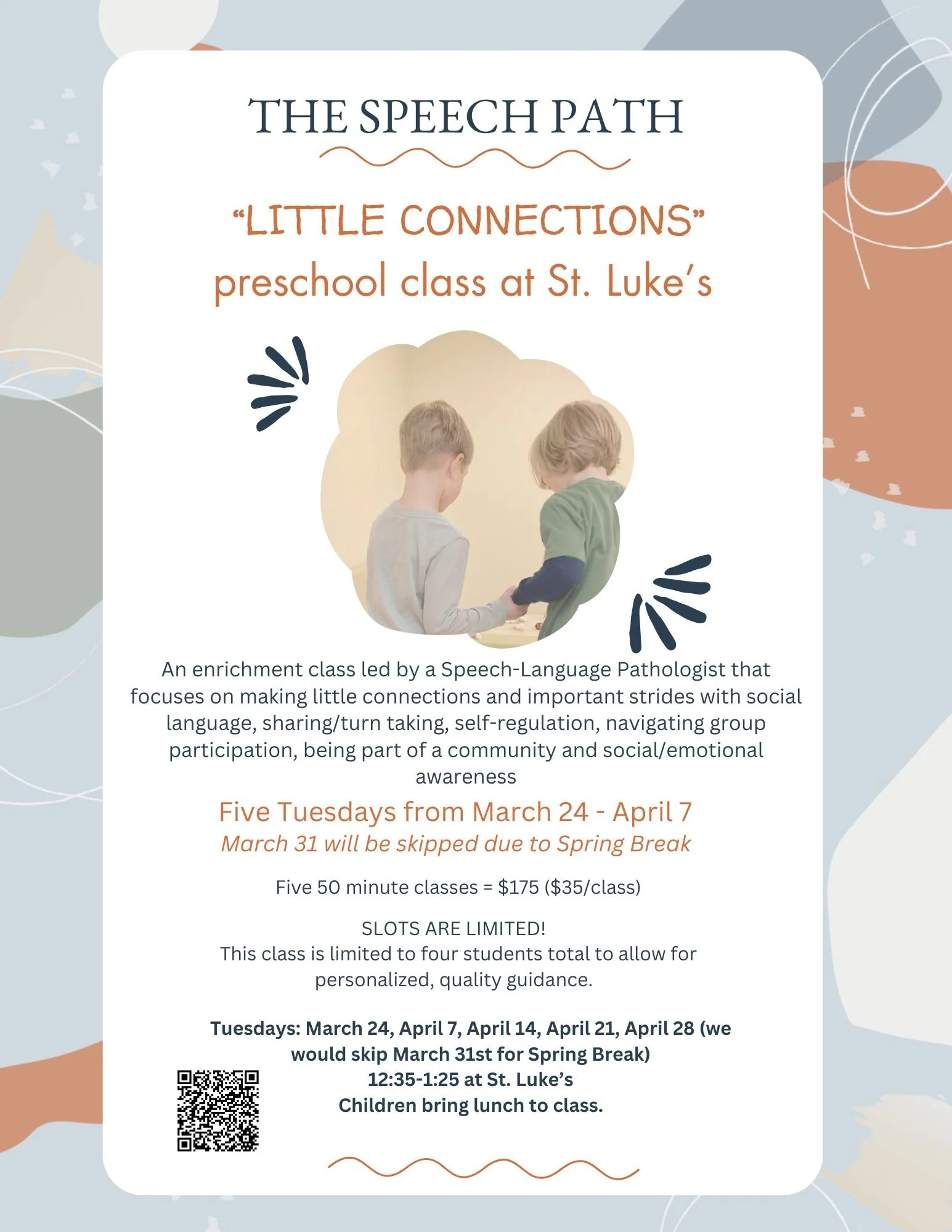 Little Connections Class at St. Luke's - March - April 2026