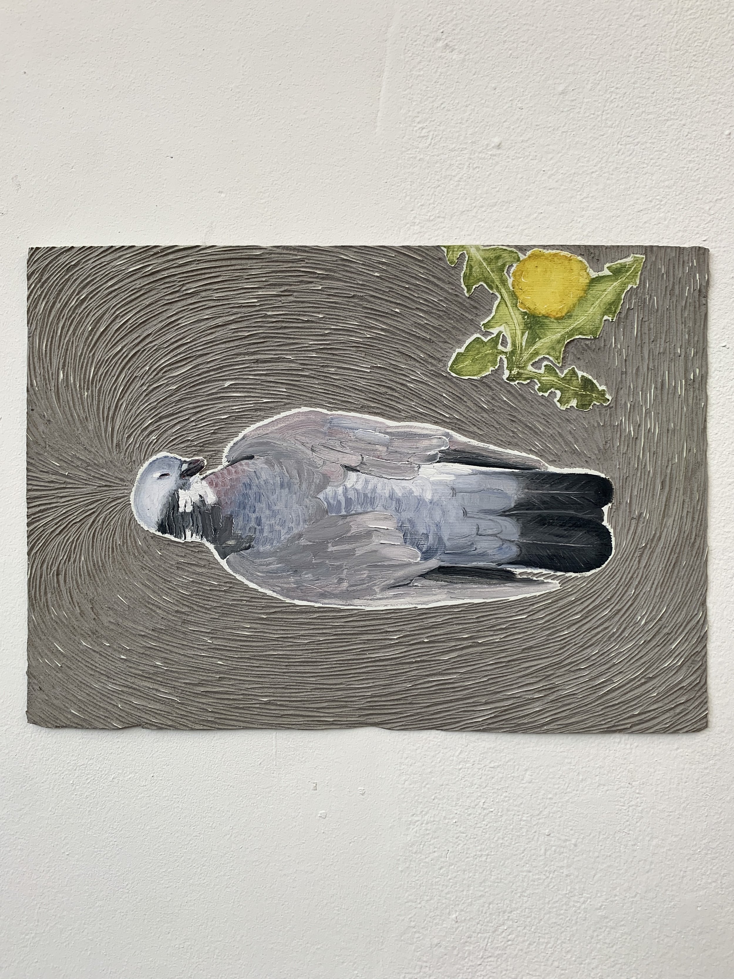 Bed Rotting /
Öl auf Linoleum /
29,7 x 42 cm (DIN A3)