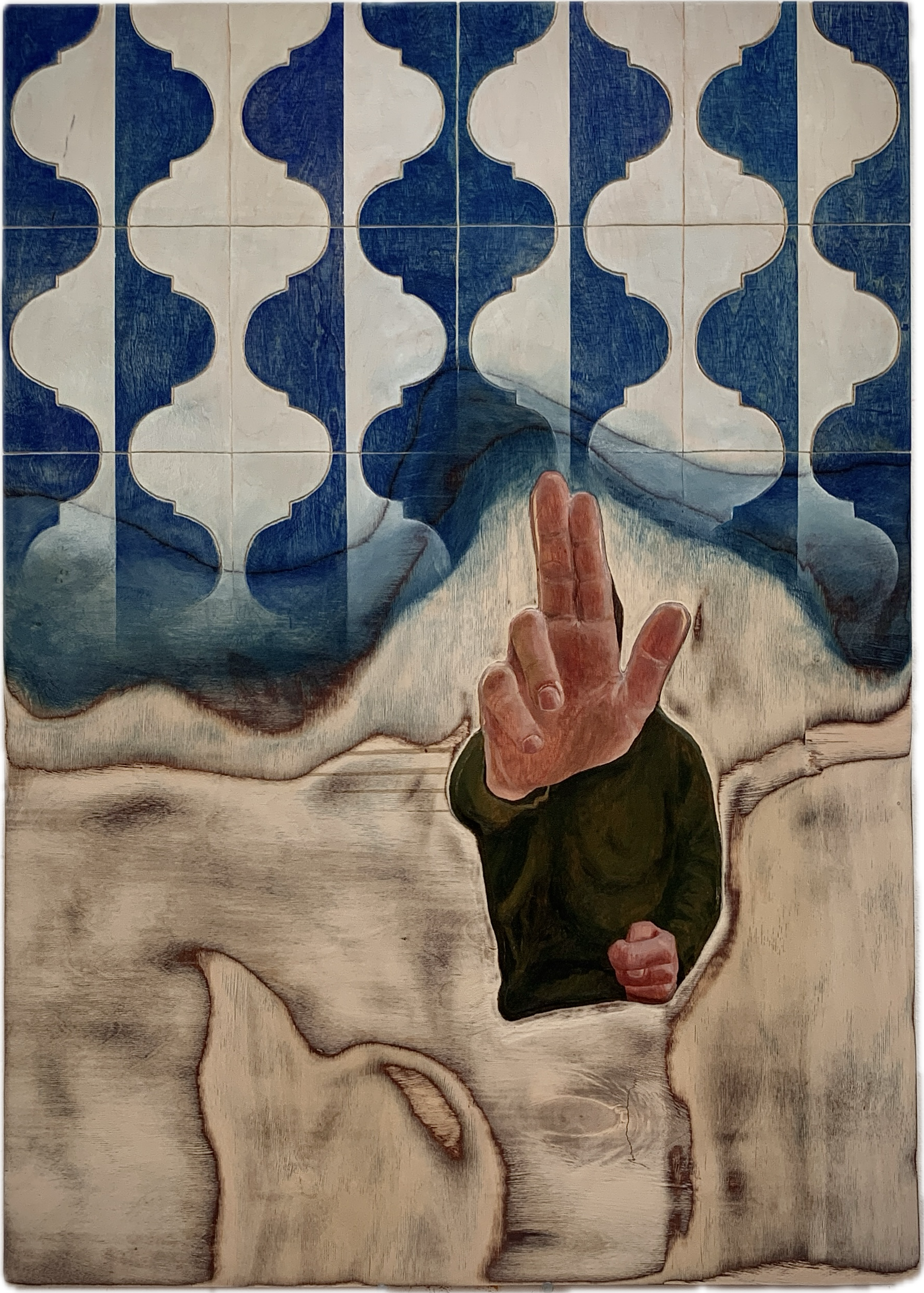 Die Feige / 80 x 100 cm / Öl auf Holz / 2025