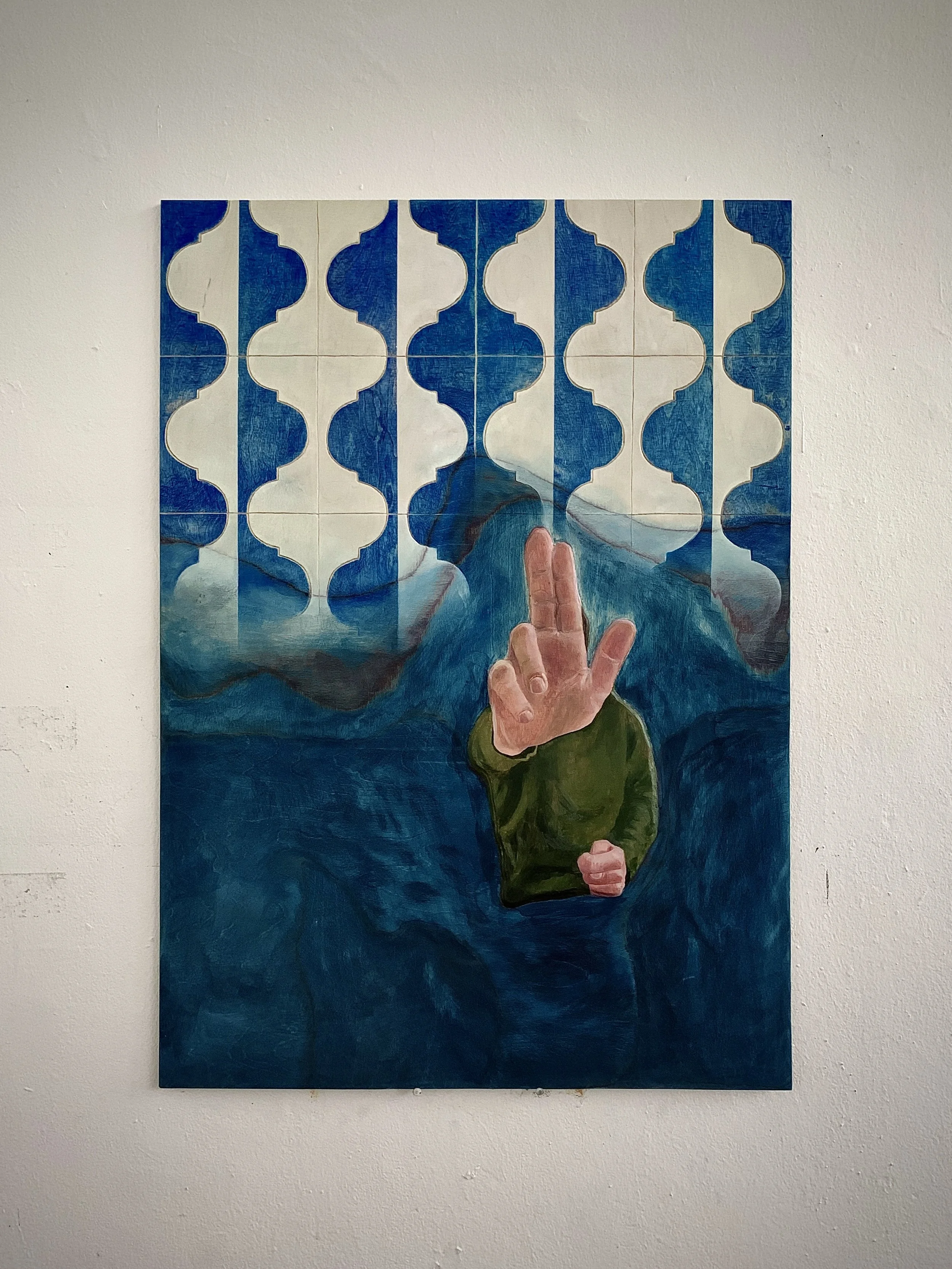 Die Feige /
Öl auf Holz /
100 x 71,5 cm