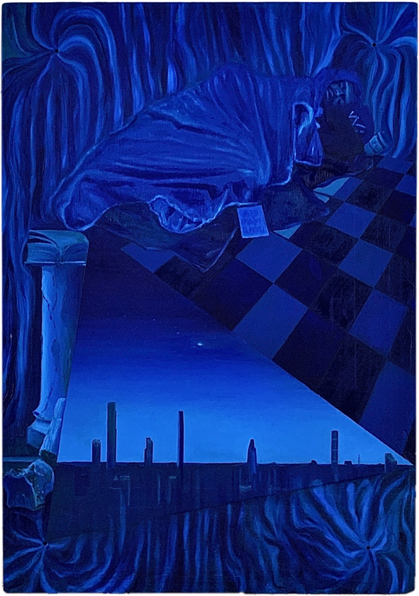 When it rains, it pours / 120 x 90 cm / Öl auf Holz / 2024