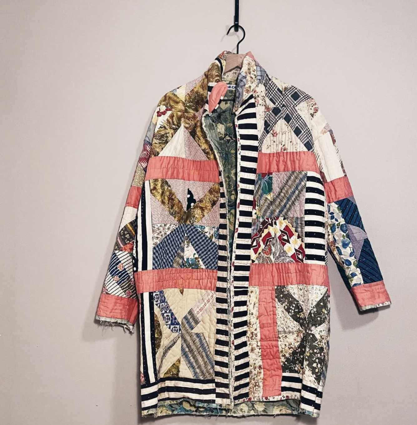 Multicolor X Pattern Quilt Coat.png
