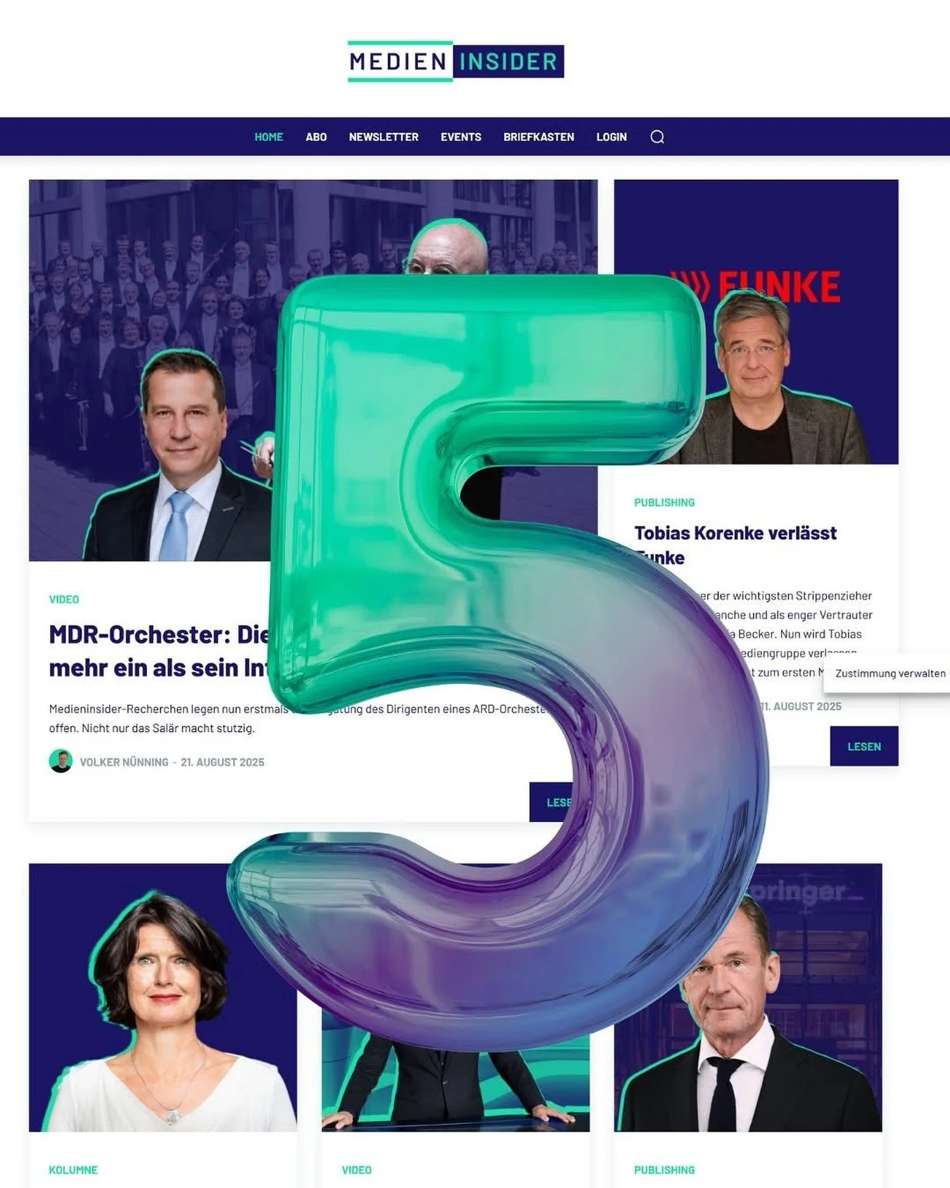 🎂 @medieninsider wird heute 5 Jahre alt &ndash; ein halbes Jahrzehnt!
