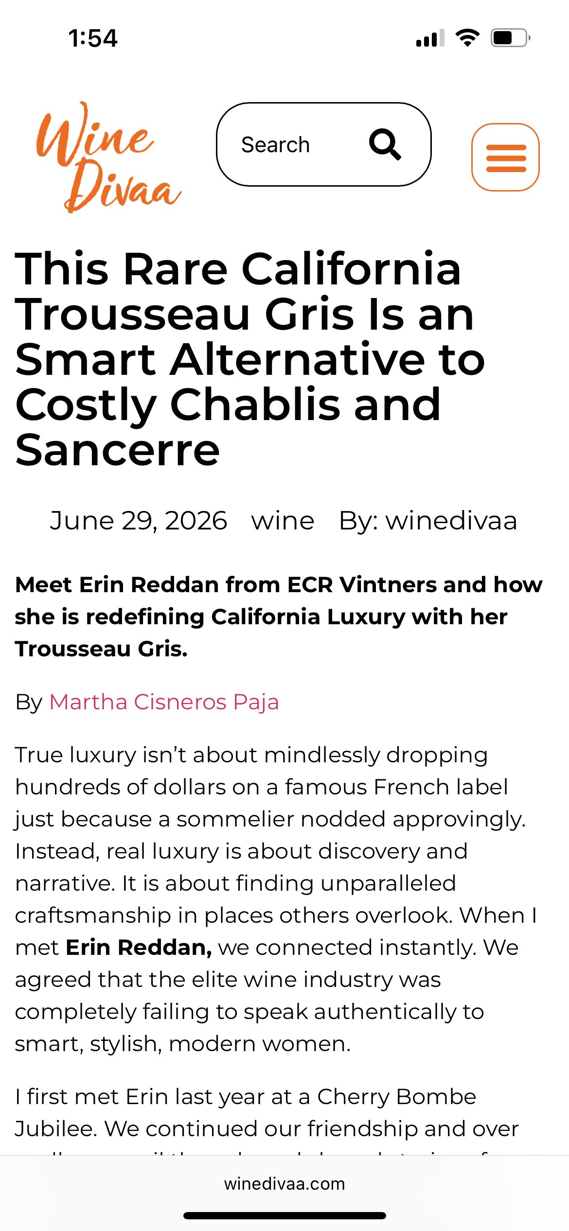 trousseau gris a rare California grape and smart alternative to Sancerre and Chablis