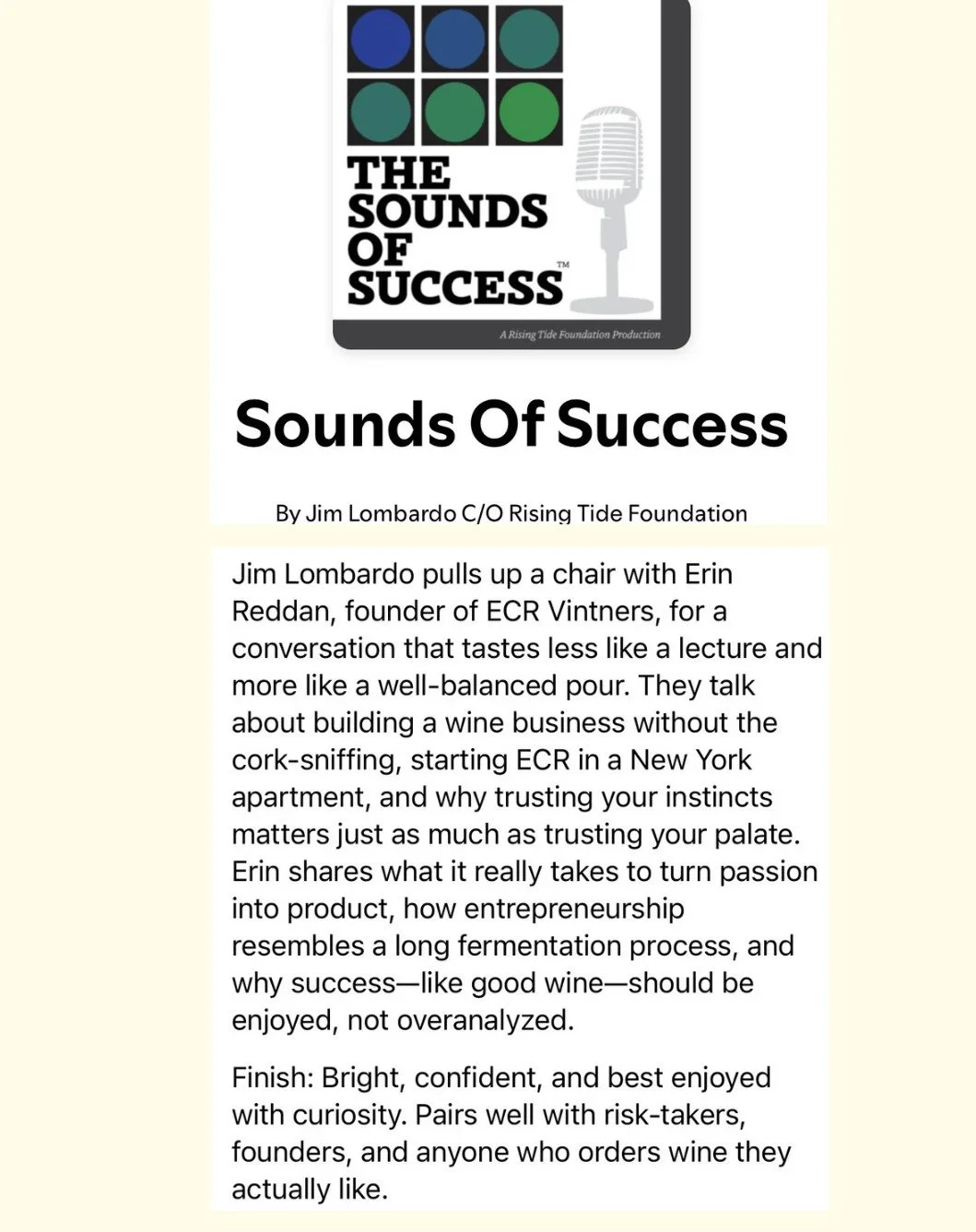 Sounds of Success podcast by Jim Lombardo
