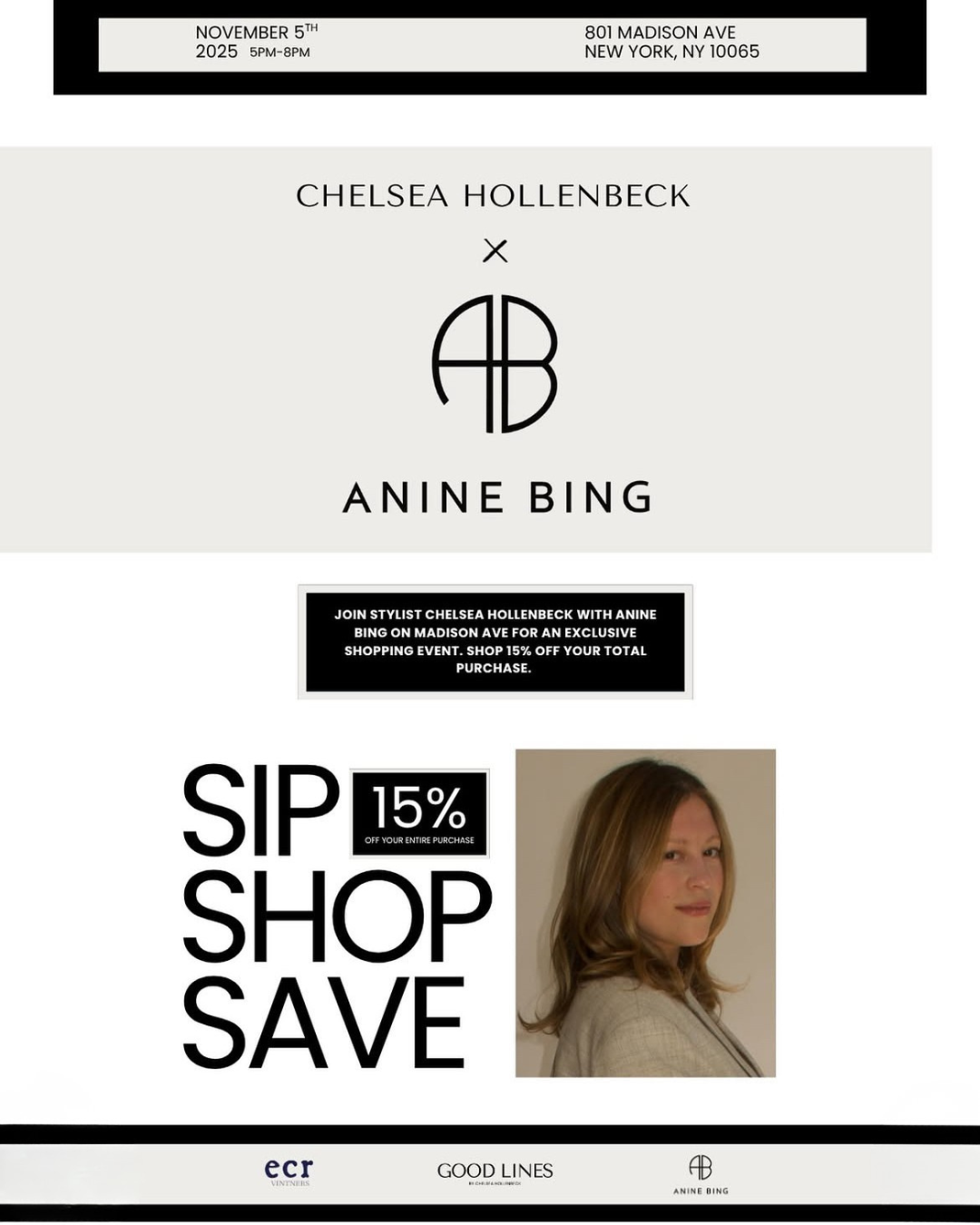 sip and shop at anine bing