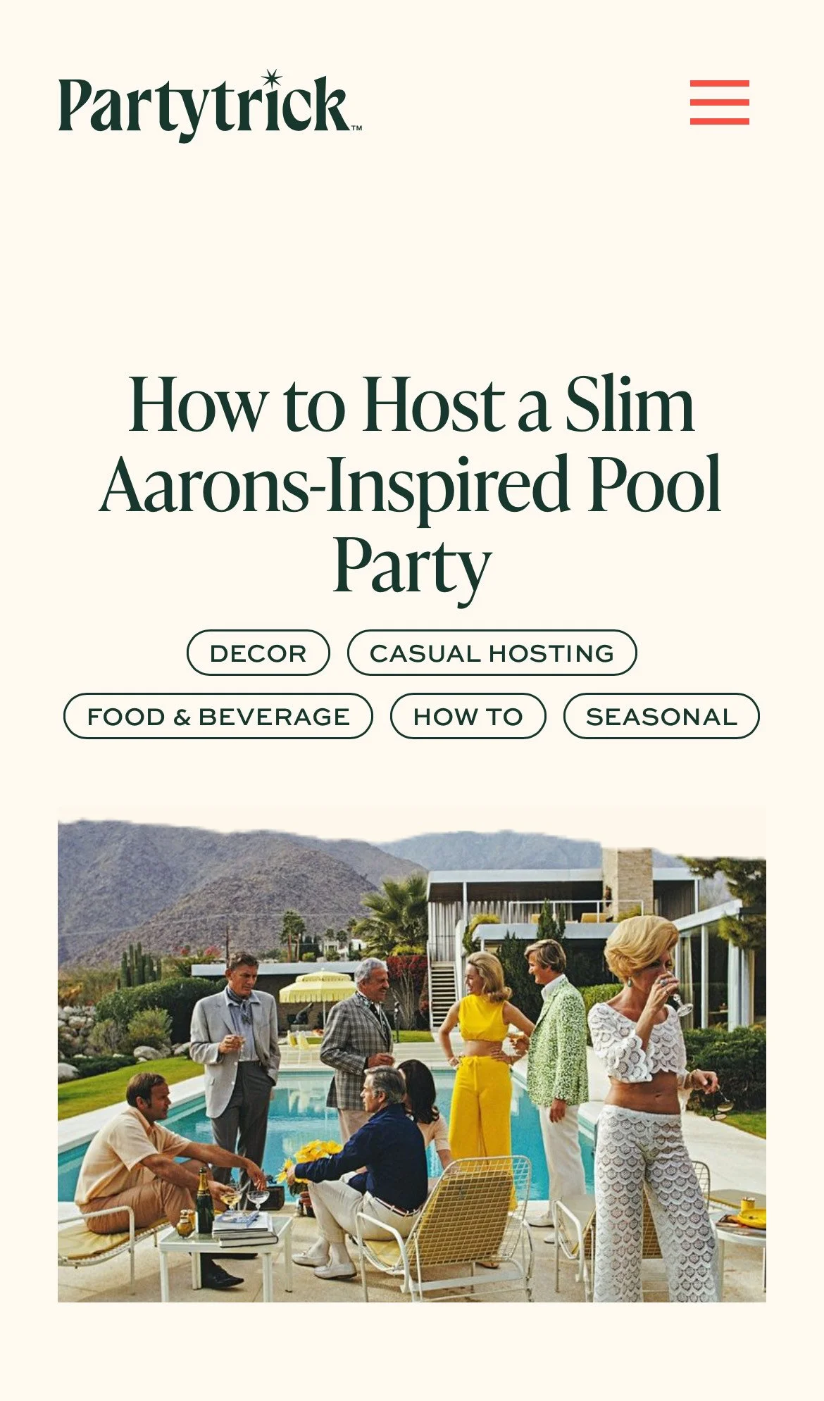 wine for a pool party