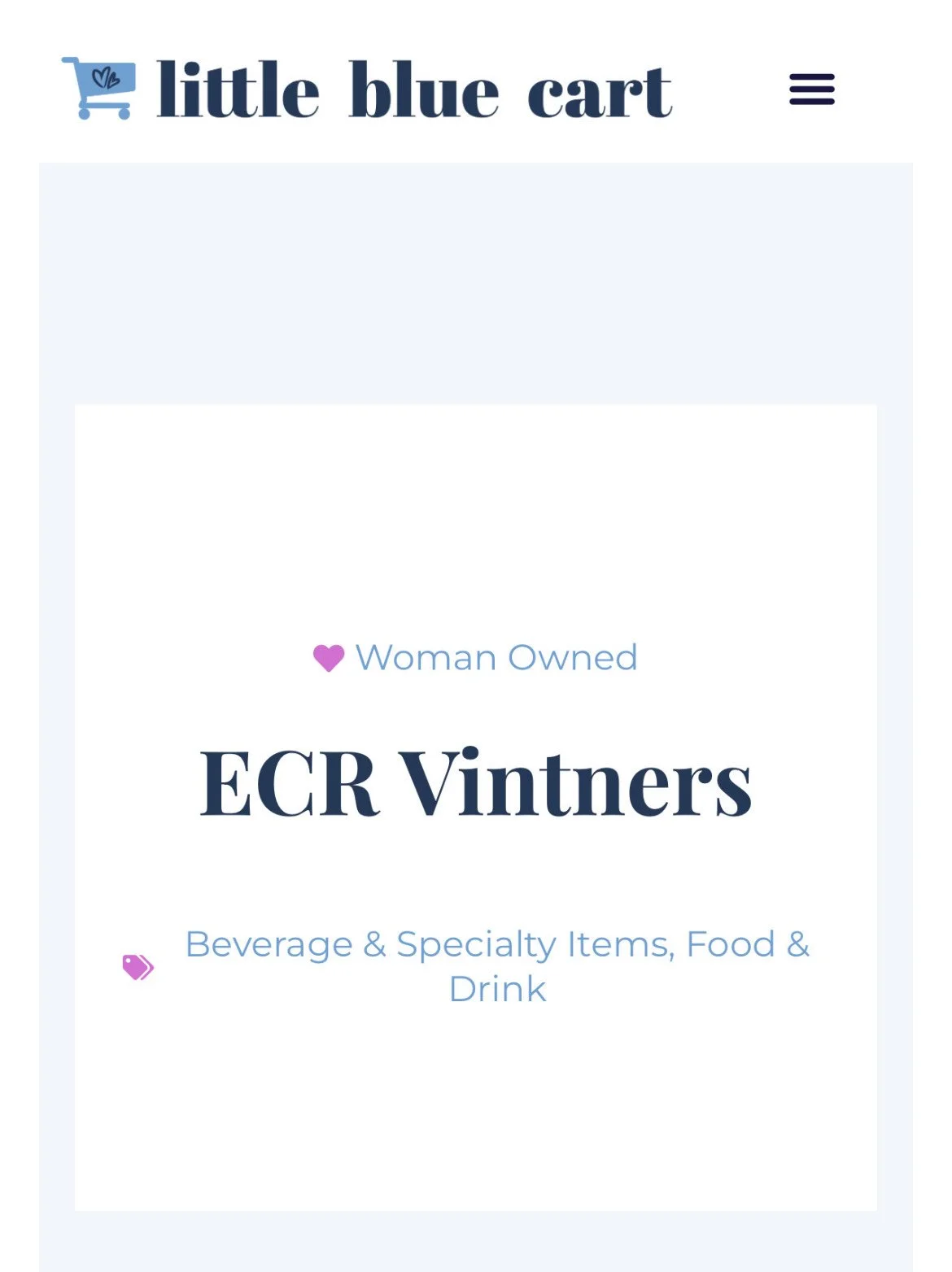 small business and woman owned wine