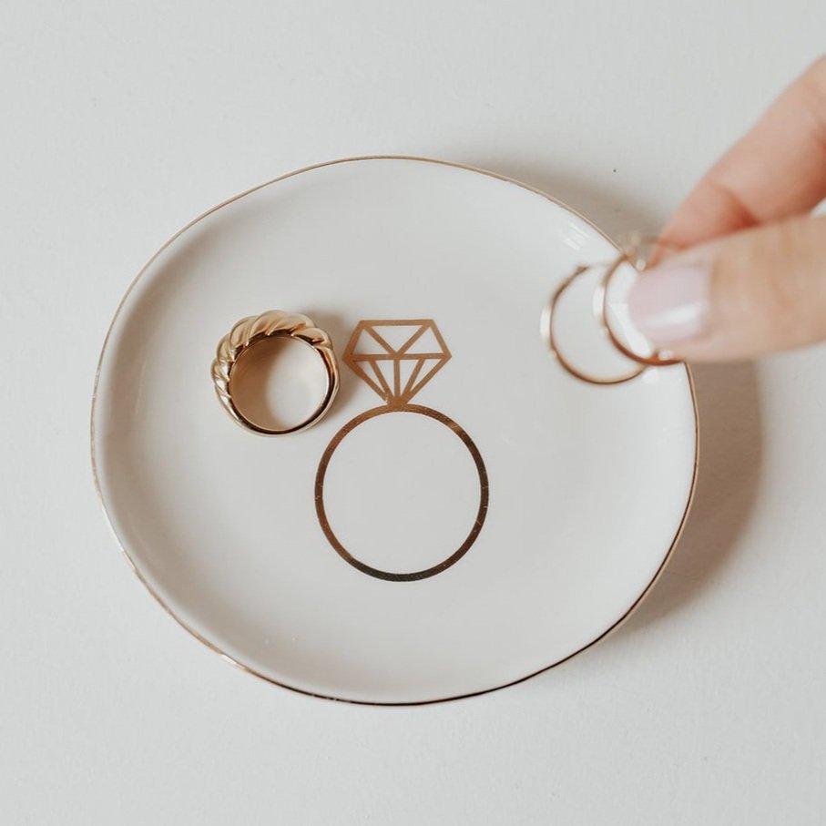 Engagement Ring Jewelry Dish — Pixelcouture Paperie