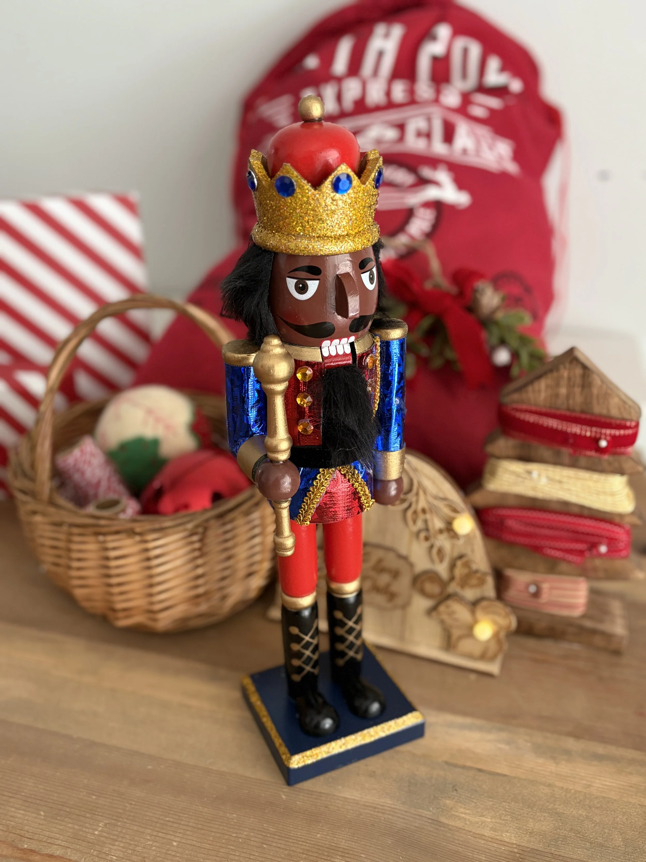 Blue, Red & Gold Nutcracker King