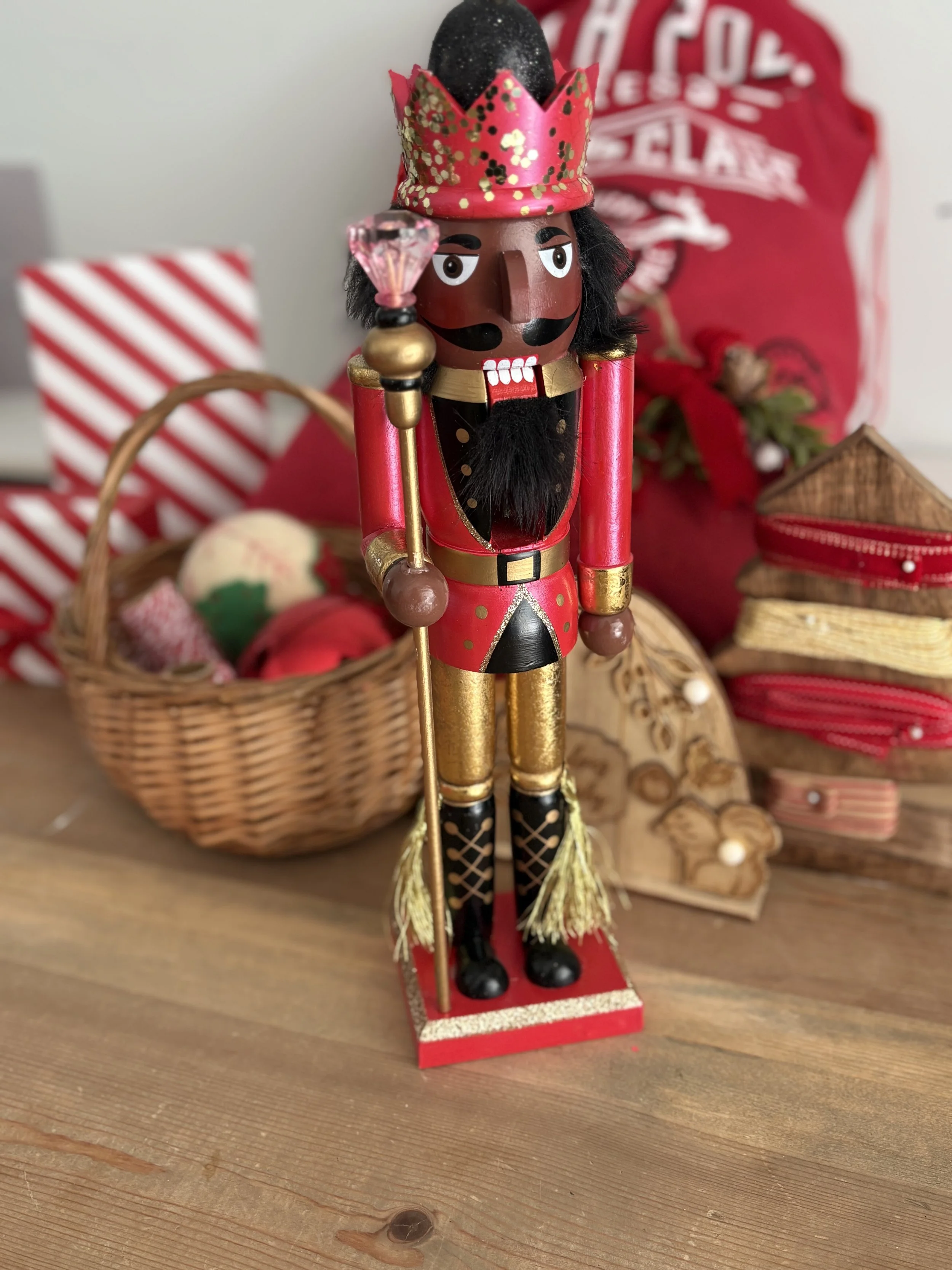 Pink & Gold Nutcracker King