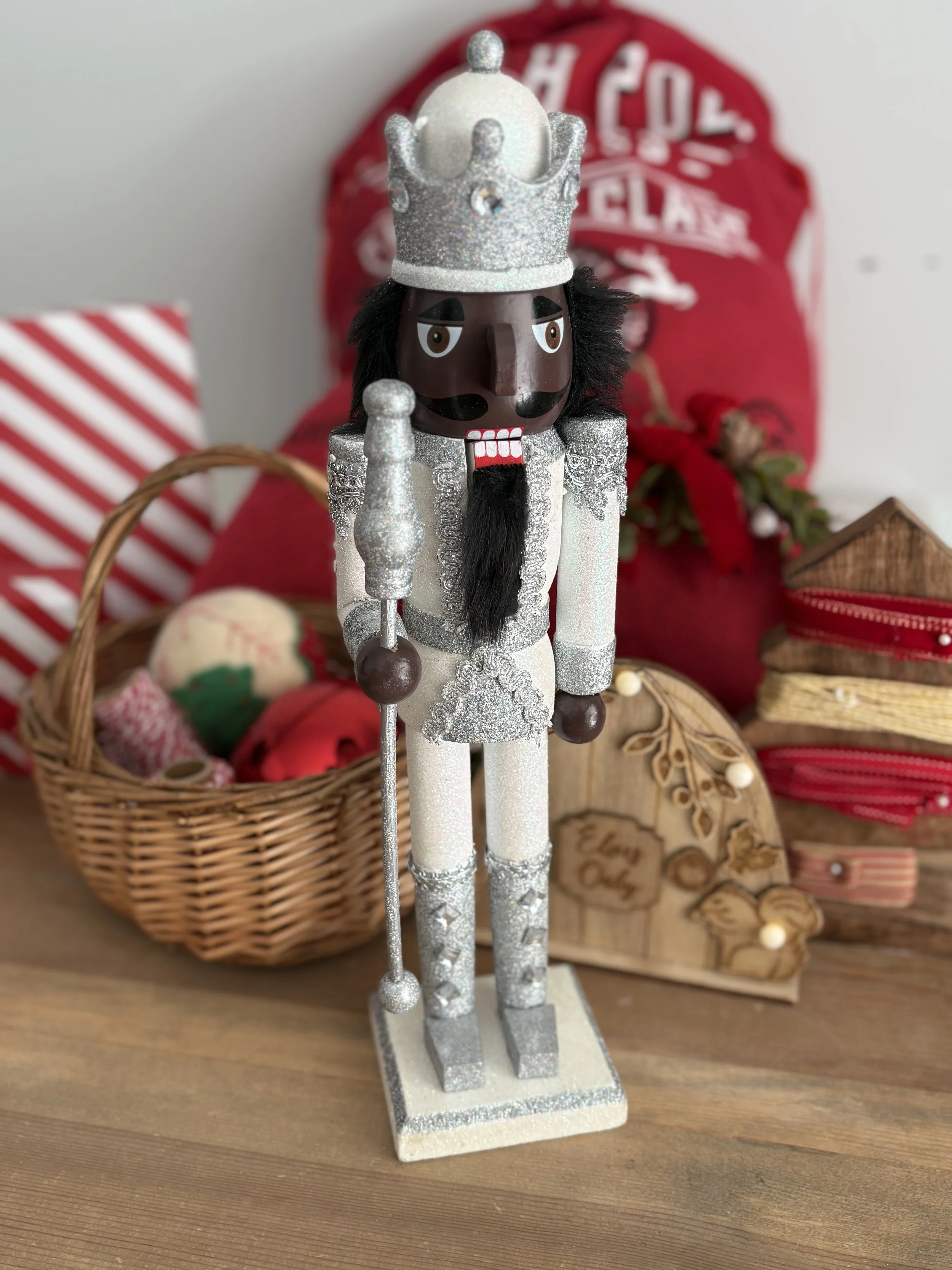 Silver & White Nutcracker King