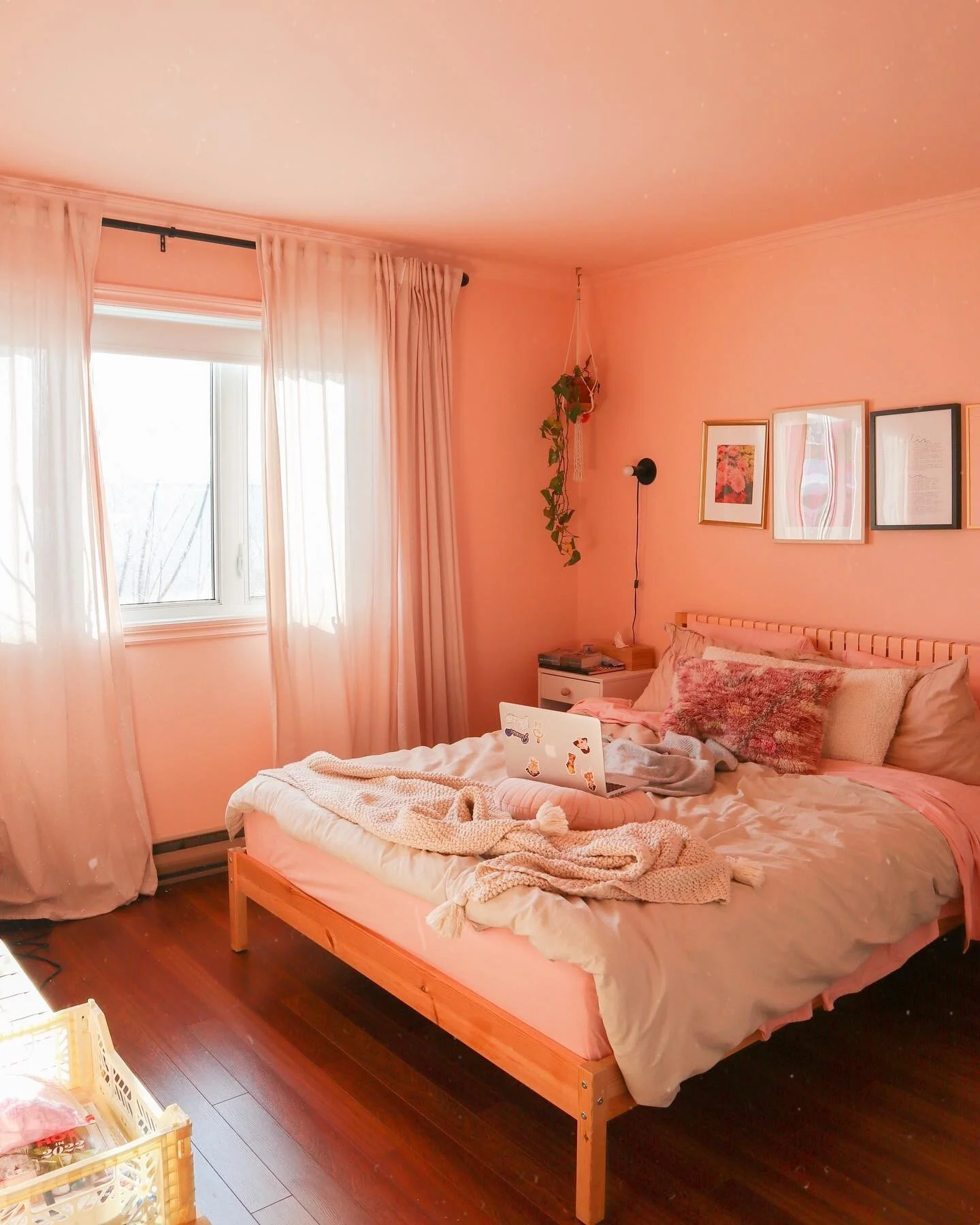 Not mad at all &agrave; mon set-up de travail du vendredi 💻💕✨. Bonne journ&eacute;e la gang☀️.