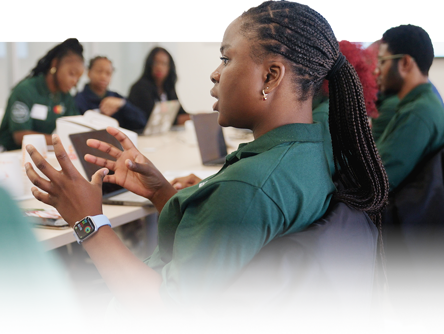 Community Tech Day participants in discussion