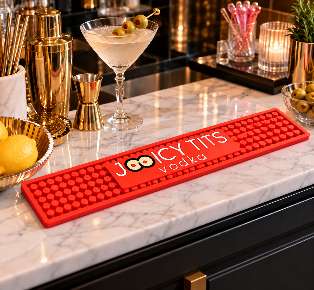 Jooicy Tits Vodka Bar Mat