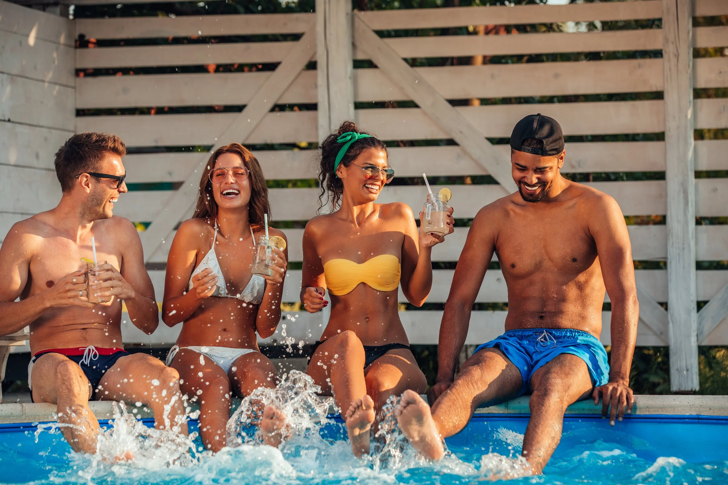 party by the pool
