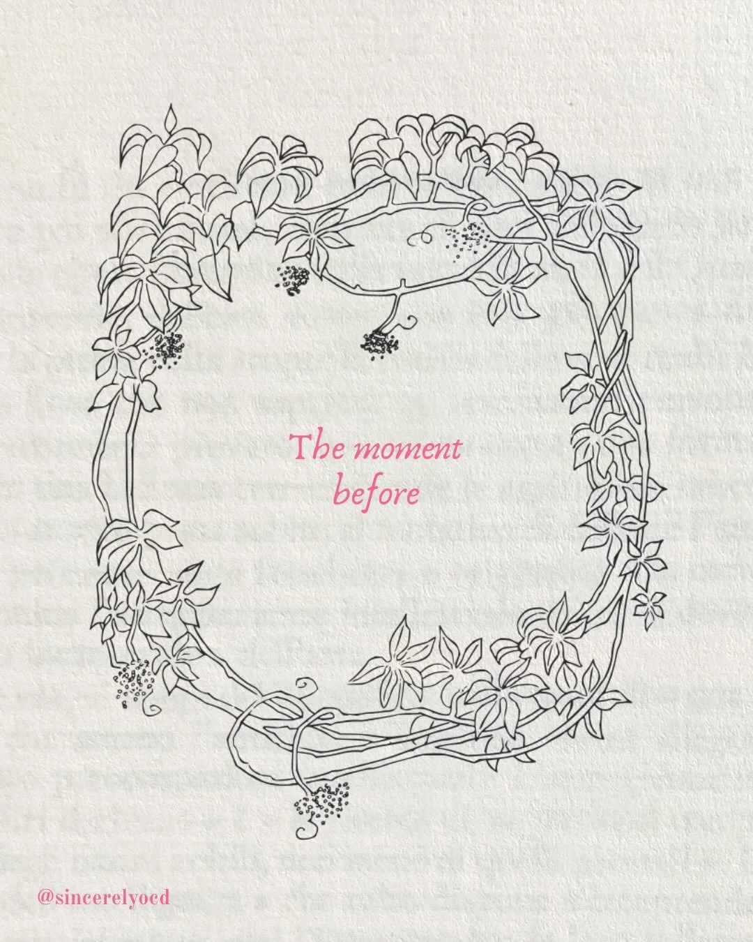 There&rsquo;s a second before the compulsion where nothing has happened yet.

A tiny window where you could just feel the thing instead. 
The compulsion isn&rsquo;t protecting you from the thought. It&rsquo;s protecting you from what you&rsquo;d feel
