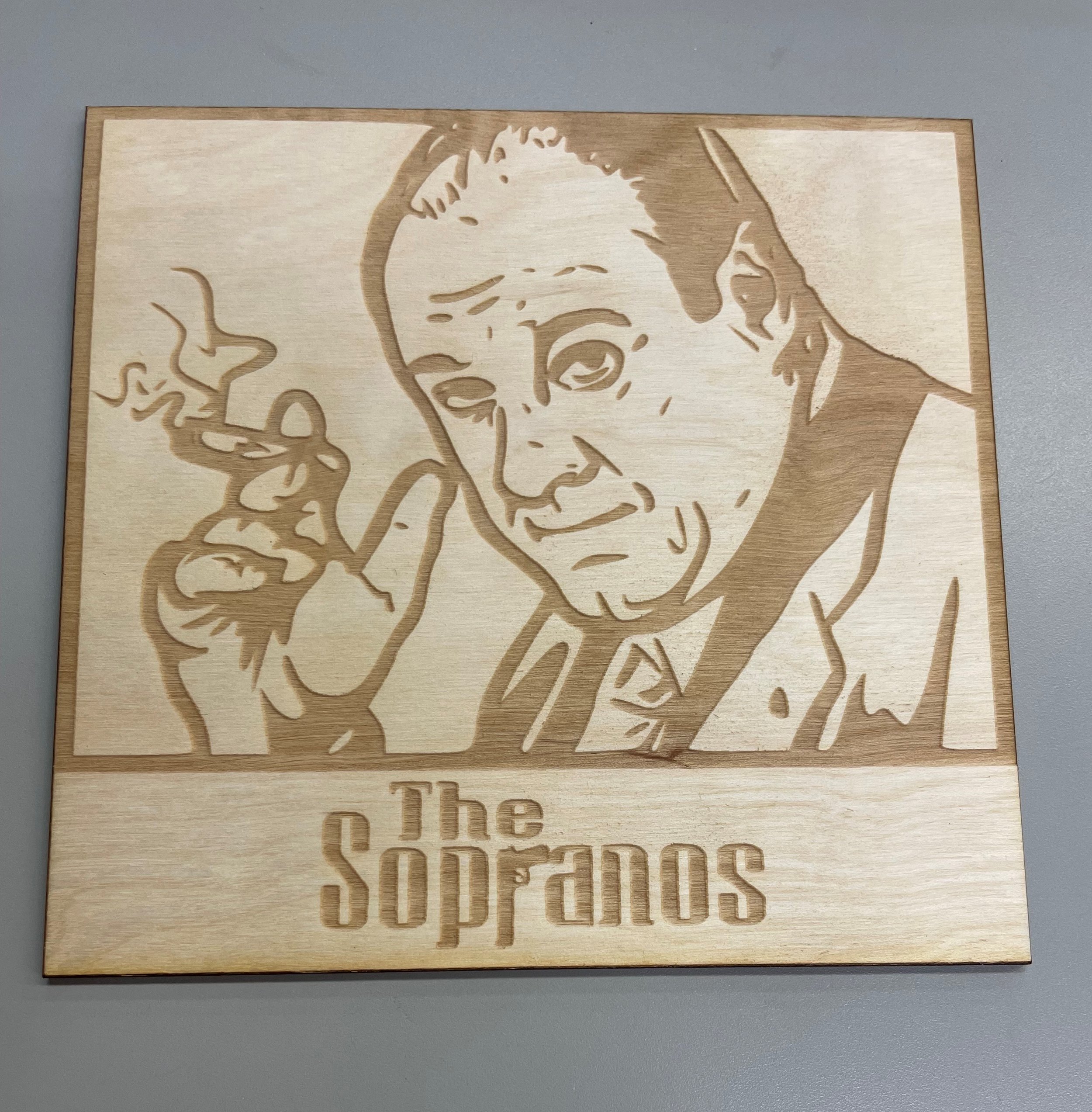 Tony Soprano Laser cut