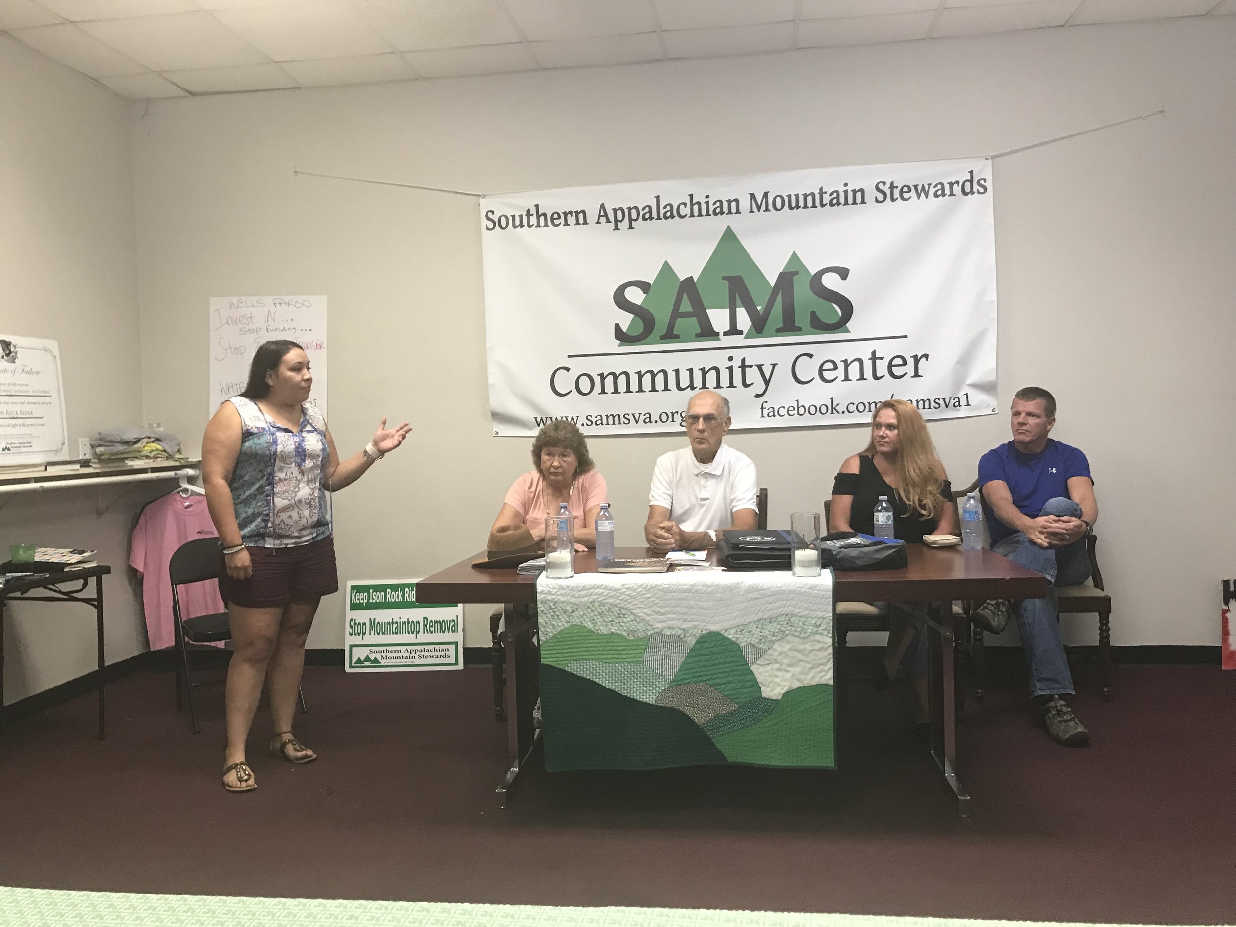 Taysha with a local Black Lung Chapter leader