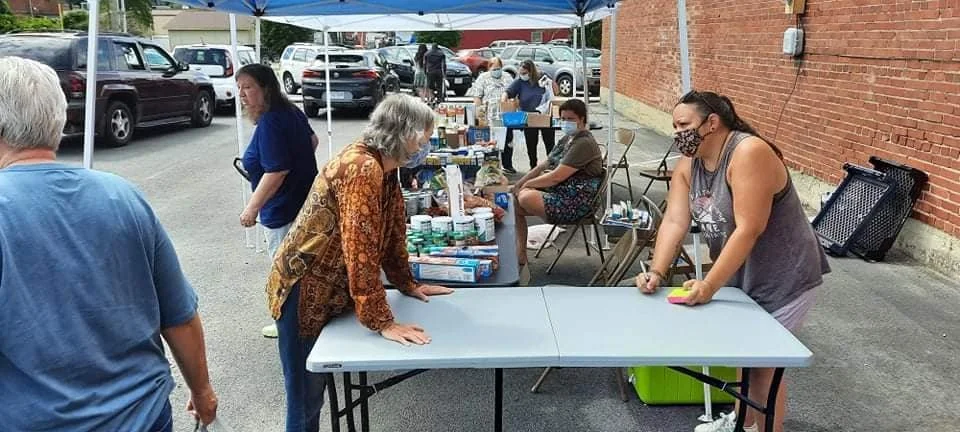 Lonesome Pine Mutual Aid monthly grocery giveaway 