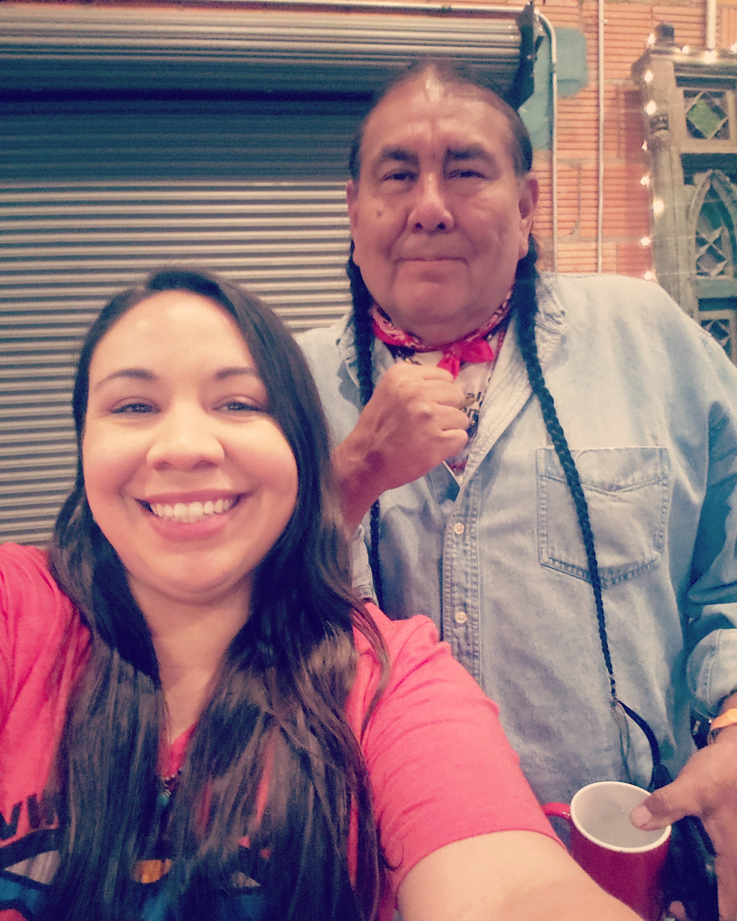Taysha and Tom Goldtooth, Executive Director of the Indigenous Environmental Network 