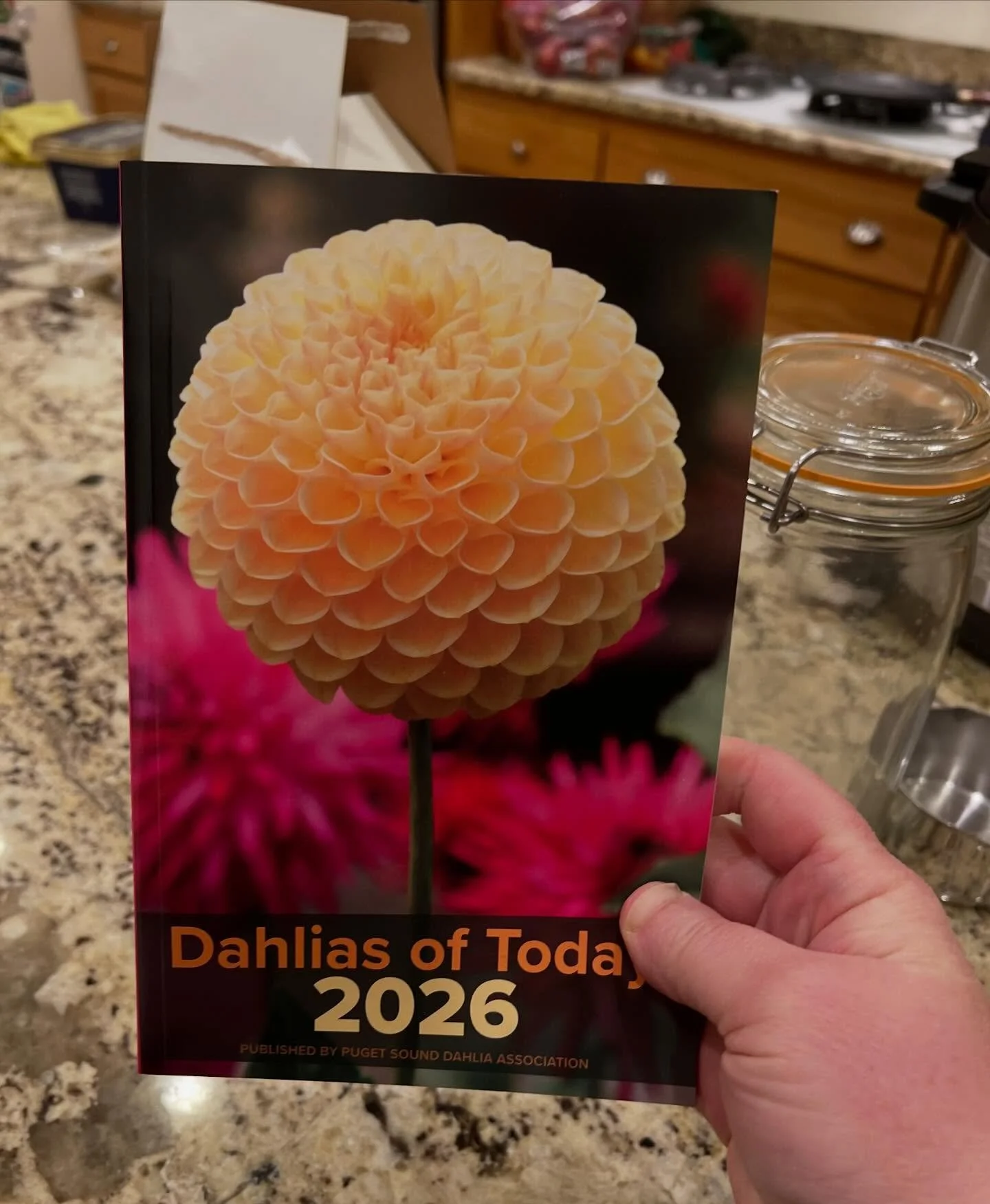 I want to be a person who celebrates, who delights, who bursts forth joy &amp; naming beautiful things. Last night I received @pugetsounddahliaassociation Dahlias of Today and first things first: I saw my dahlia sis @sweetbriarflowerspnw Roe&rsquo;s 