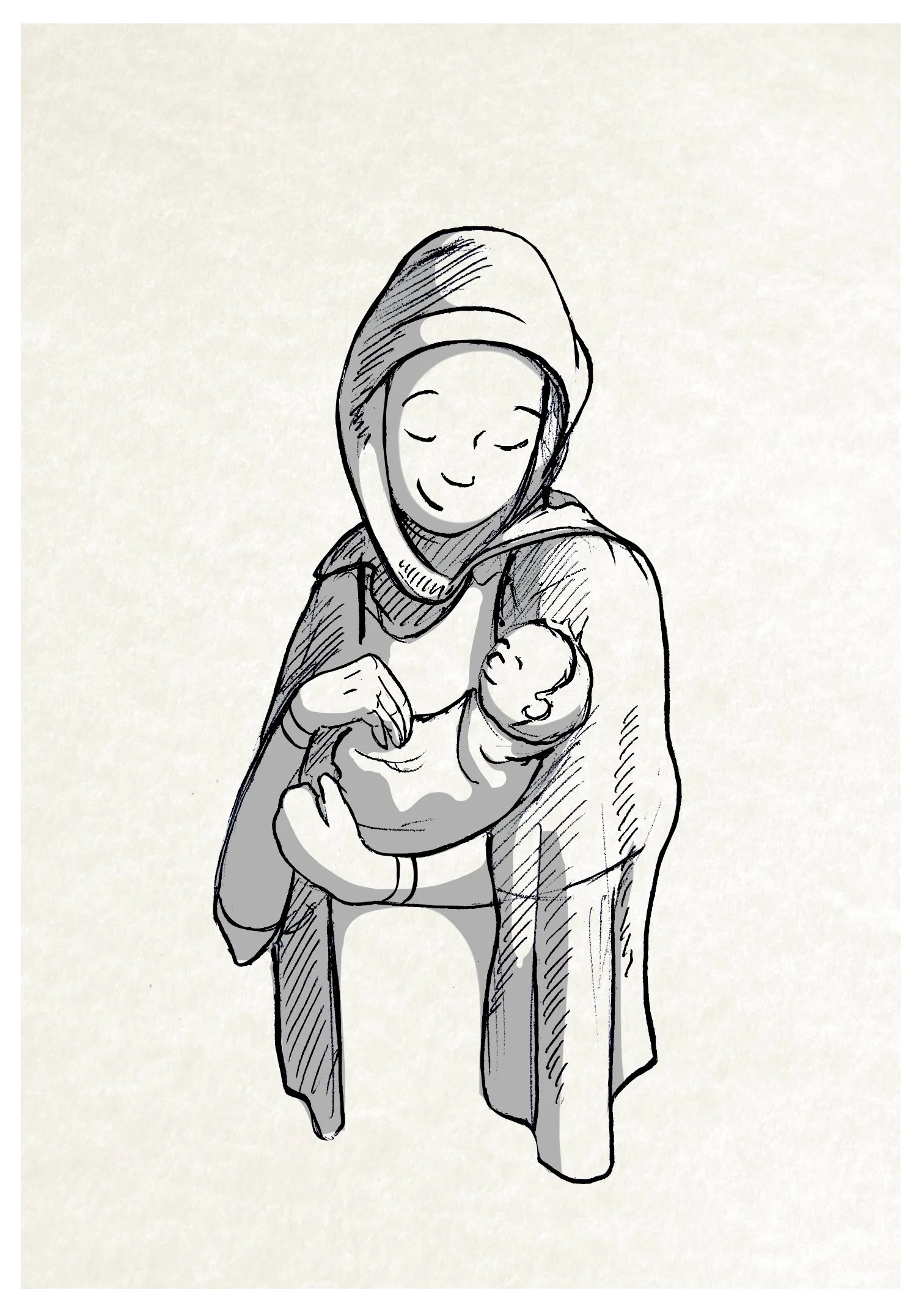 Textured mother and child.jpg
