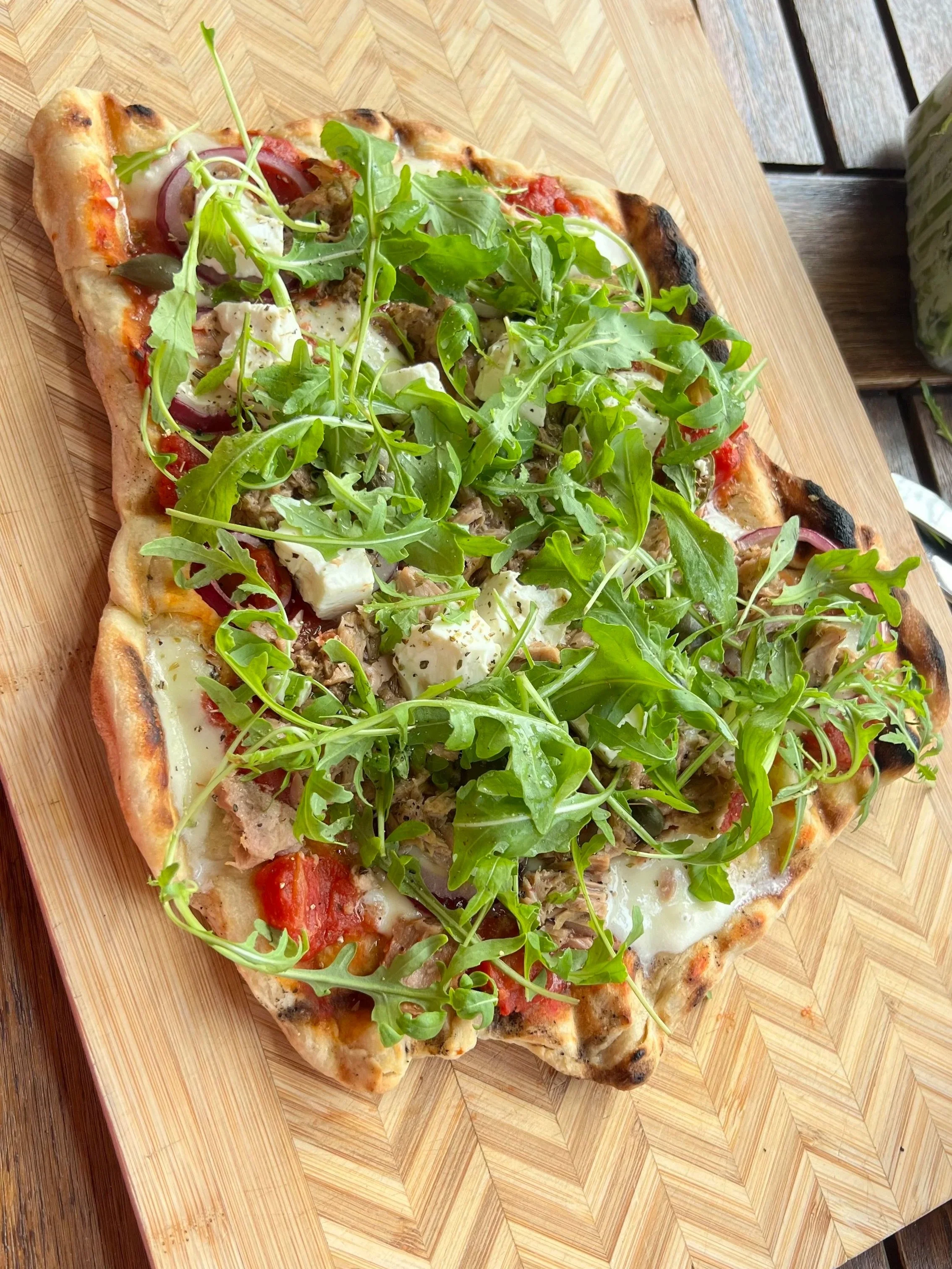 Grilled Tuna & Feta BBQ Pizza!
