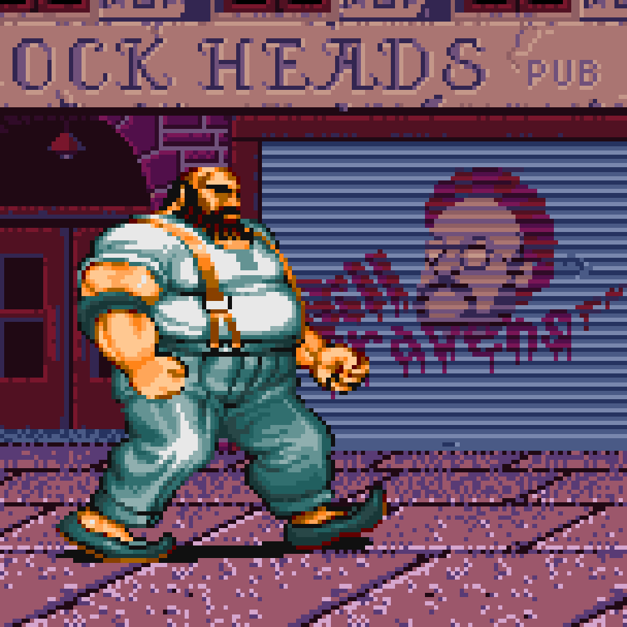 Bill in Street Fighter vs. Bill in Final Fight