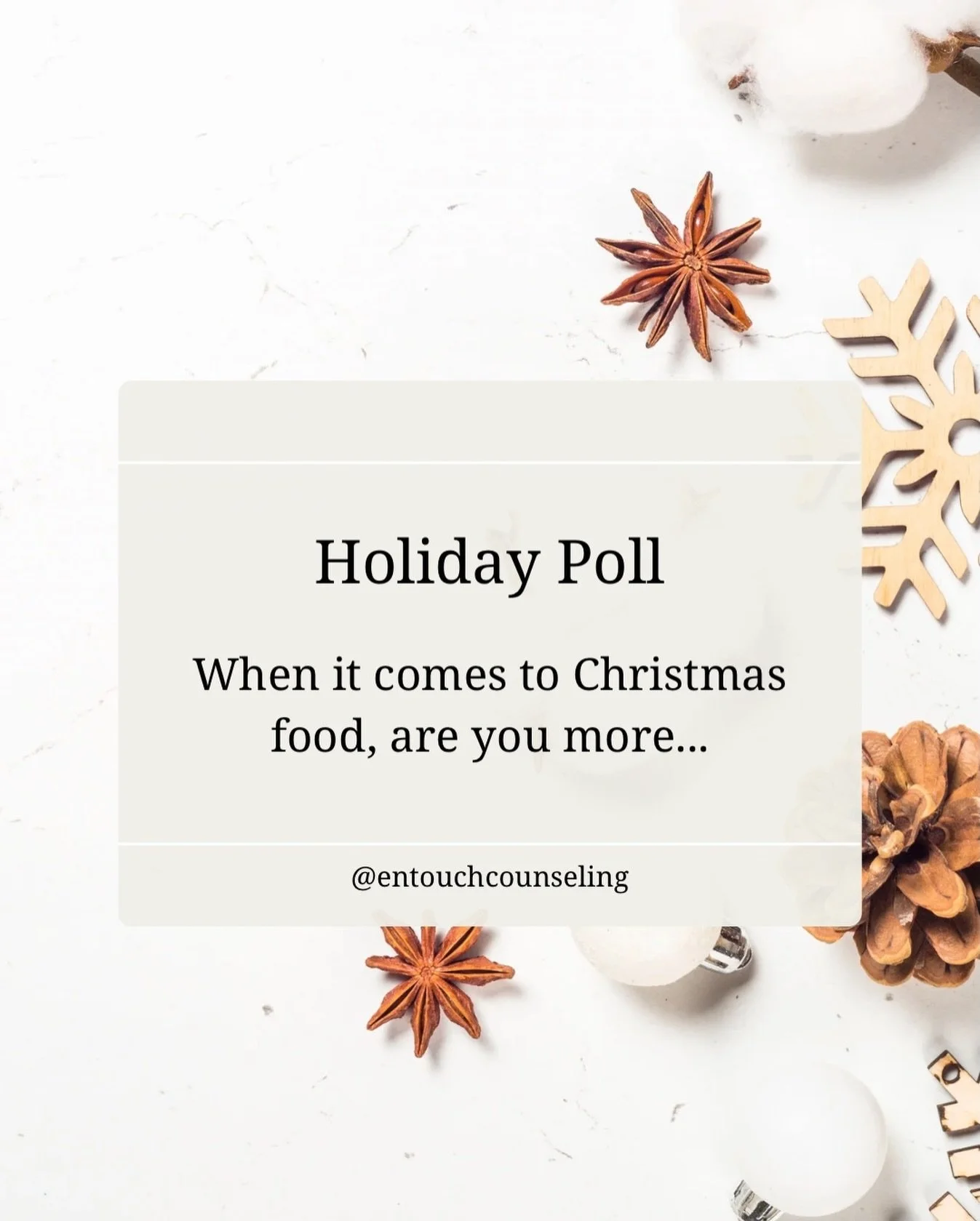 A small pause in the middle of a busy season.

When it comes to Christmas food, are you more&hellip;

🎄 Traditional &mdash; ham, dressing, casseroles, the classics 🌶 Spiced Up &mdash; tamales, seafood, Cajun, something different

Feel free to let u
