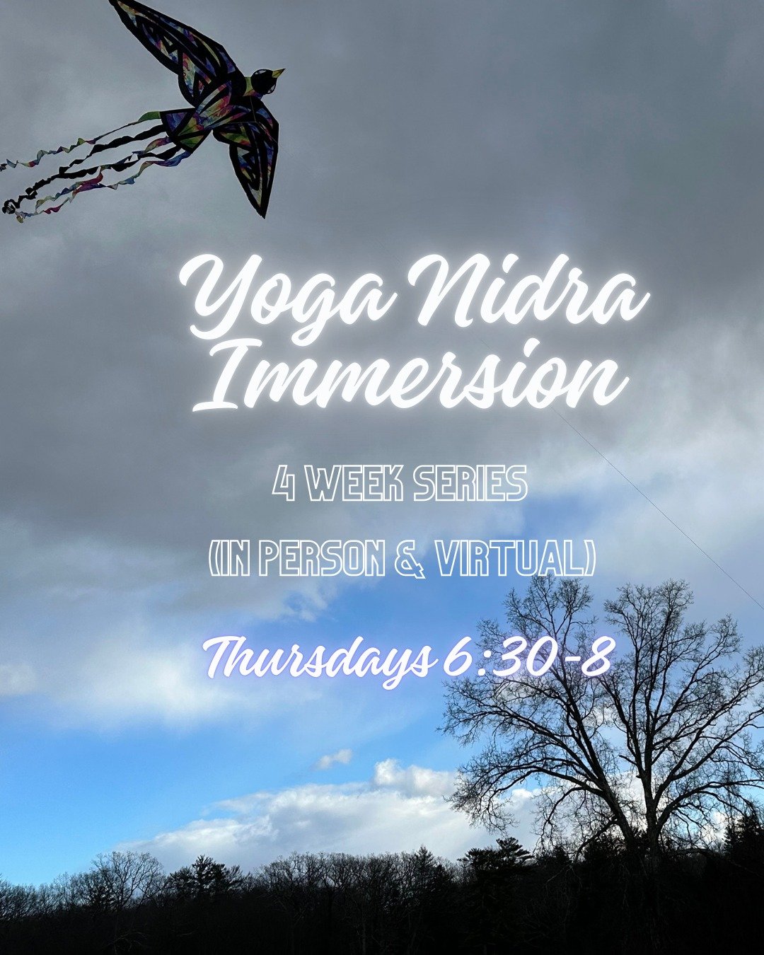 Join Masha for these 90 minute workshops focusing on the Yoga Nidra Practice as a tool for self regulation. This workshop is being offered as both an in person and a virtual Zoom option. (The in person workshop at our clinic is limited to 6 people.) 