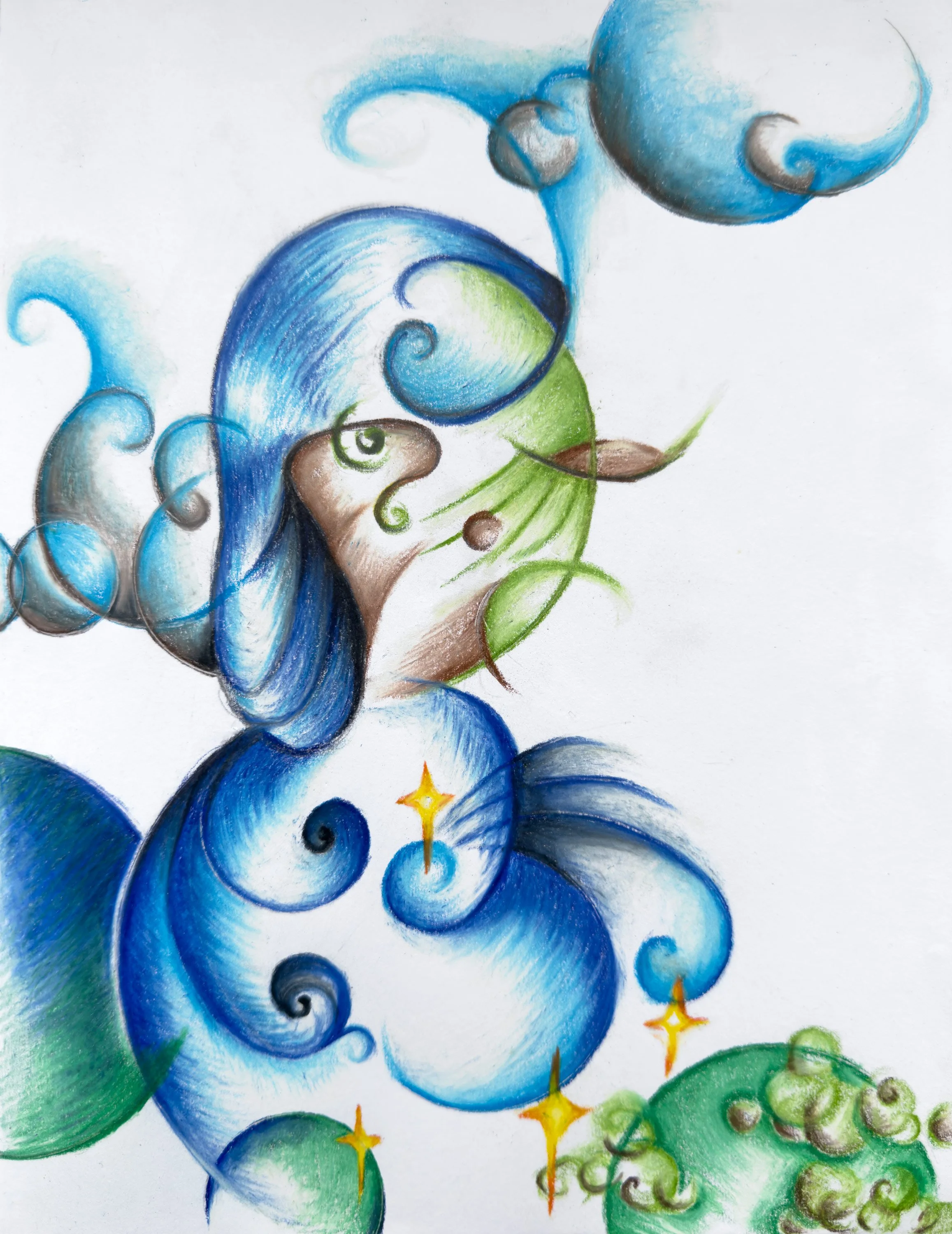 Self Portrait, 2025 (Colored Pencil on Paper)