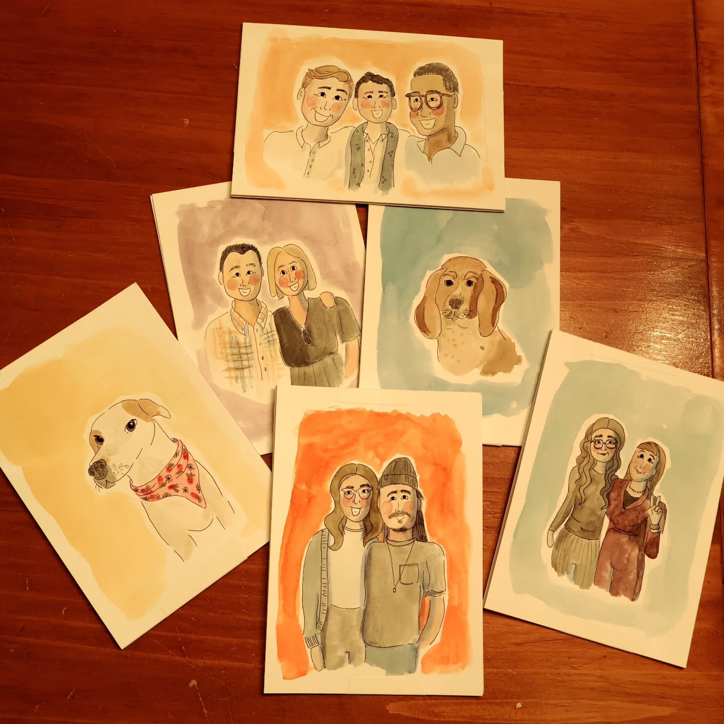 A big thank you to everyone who ordered a portrait last week &mdash; they&rsquo;re all officially in the mail and on their way to their new homes! 🎨📬

So grateful for your support of this little art biz of mine. Every order means the world 💛

#Sma