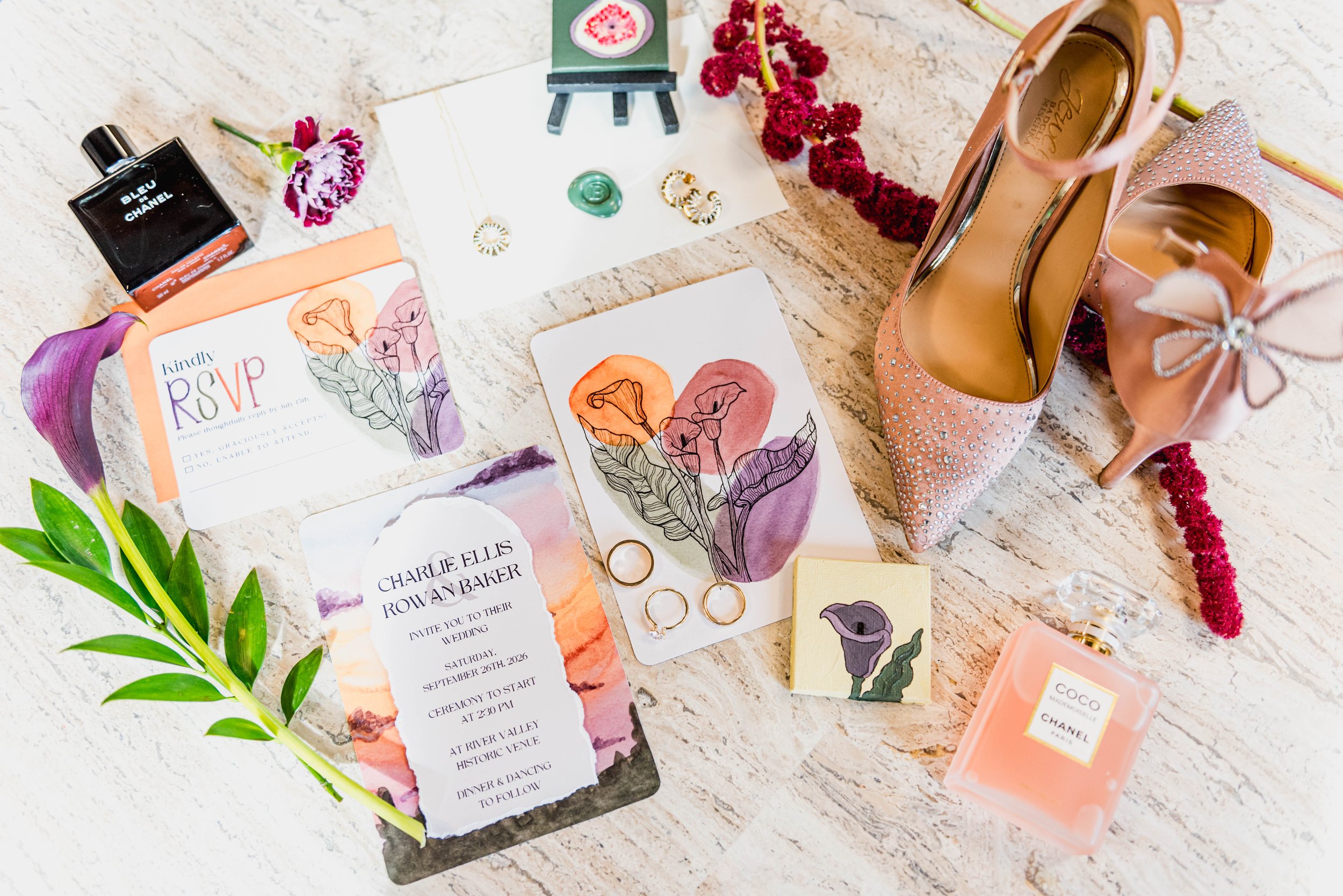 Custom Wedding Stationery (Full Suite)