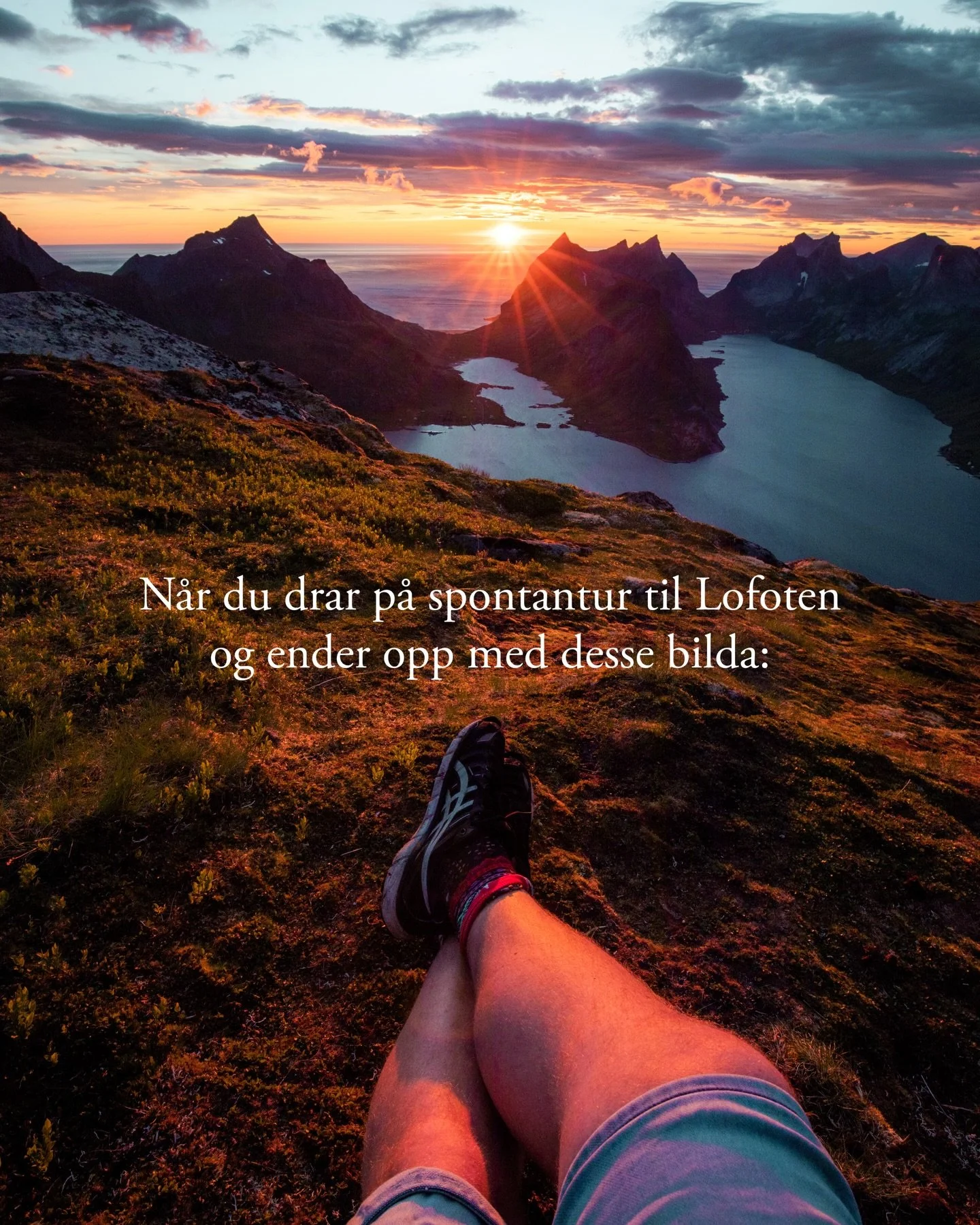 Mitt f&oslash;rste m&oslash;te med Lofoten var i 2021 under Covid, d&aring; var det Norges ferie p&aring; agendaen og eg hadde ei vennine som budde i Lofoten, s&aring; d&aring; pakka eg sekken og dro spontant opp utan noke plan og endte opp med tiden