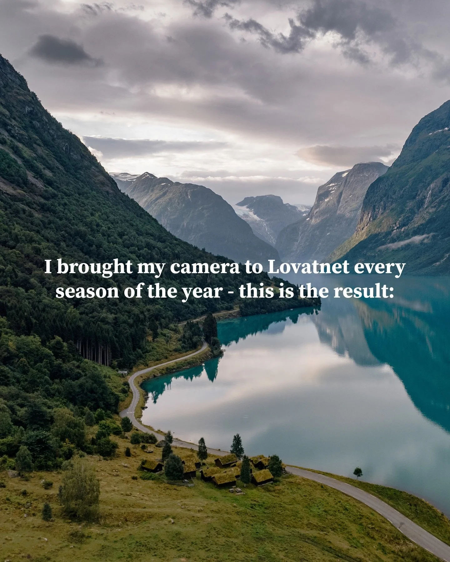 Lovatnet is one of my favorite places in Norway. I&rsquo;ve visited in every season, and each one has its own unique beauty.

Here, you&rsquo;ll find glaciers, turquoise-blue water, epic mountains, and charming little roads winding through some of th
