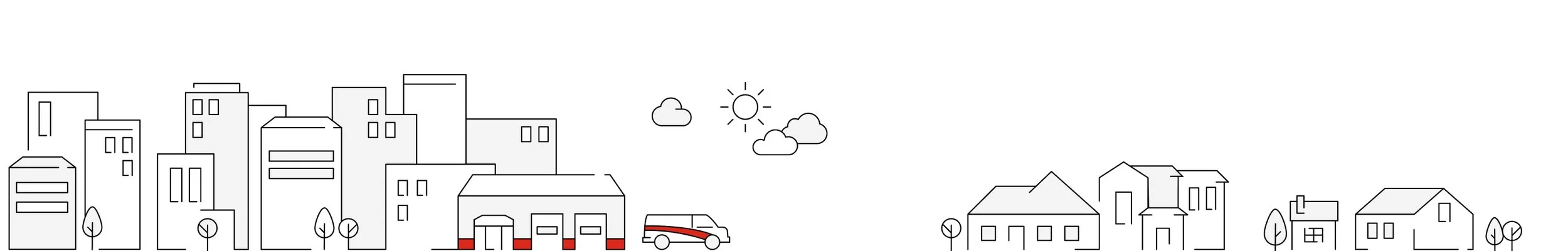 Illustration representing our “we come to you” mobile service